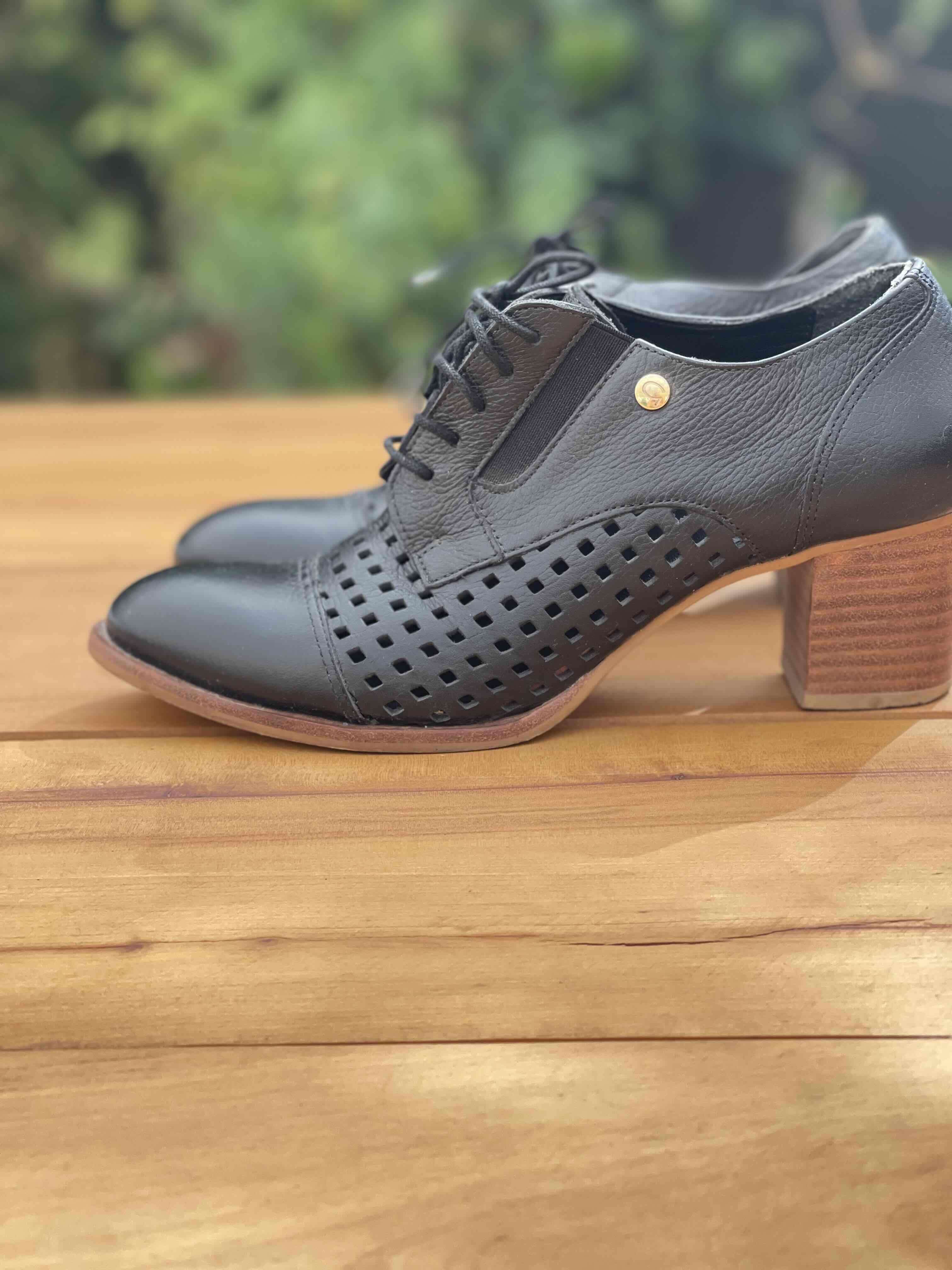 Zapatos de cuero mujer color negro marca Gacel - miniatura 2