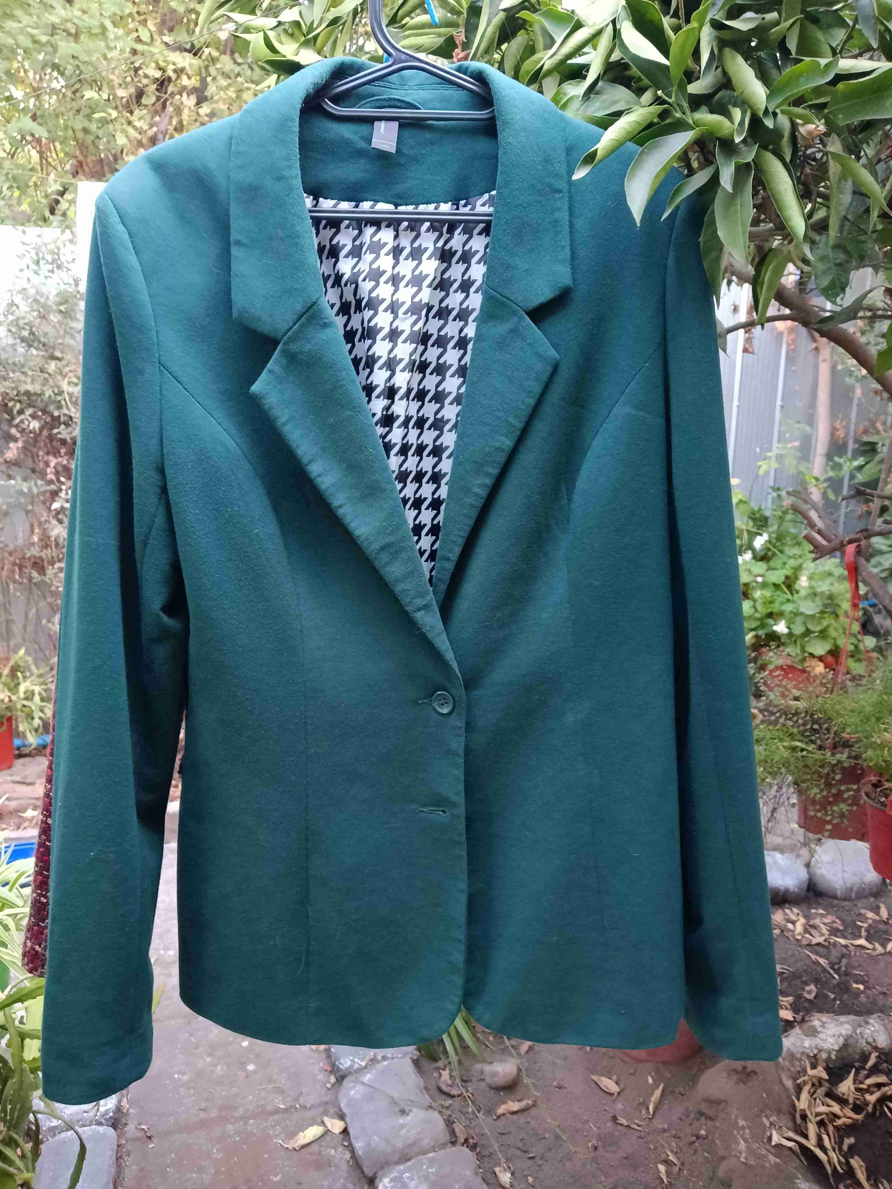 Blazer verde elegante para mujer - miniatura 2