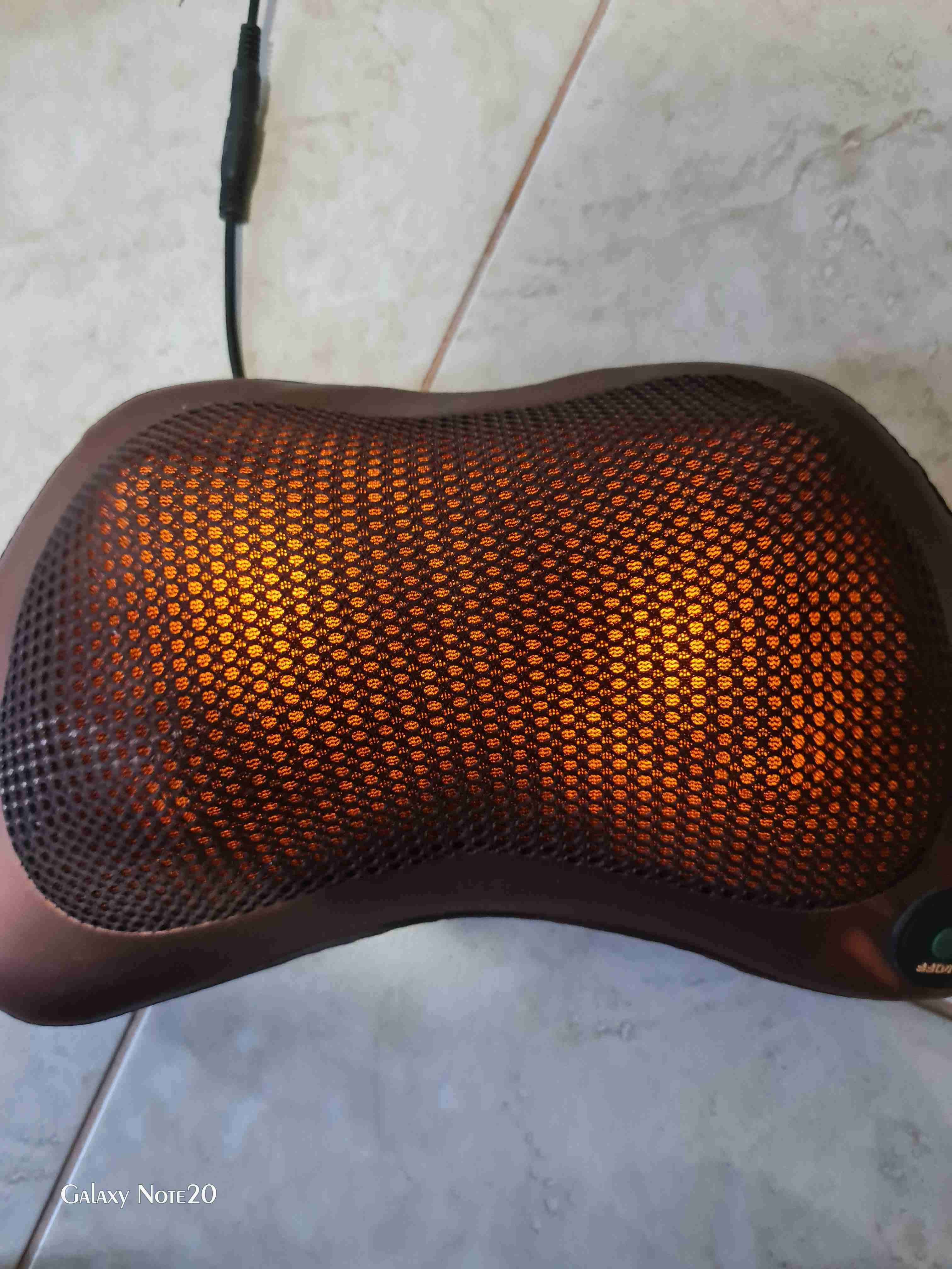 Cojín masajeador con calefacción