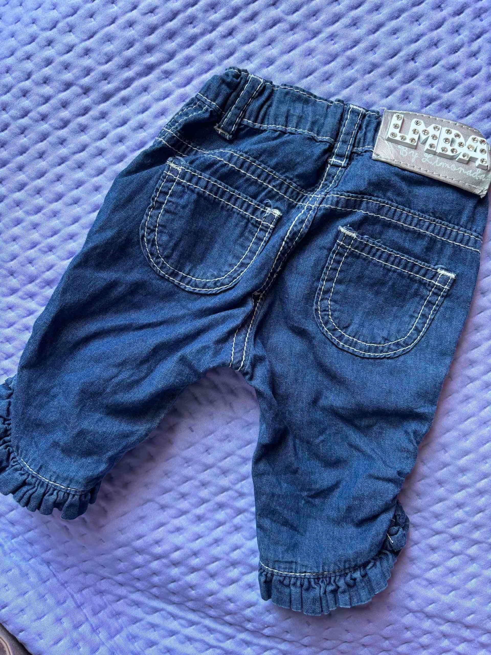 Pantalón de mezclilla bordado para bebé - miniatura 2