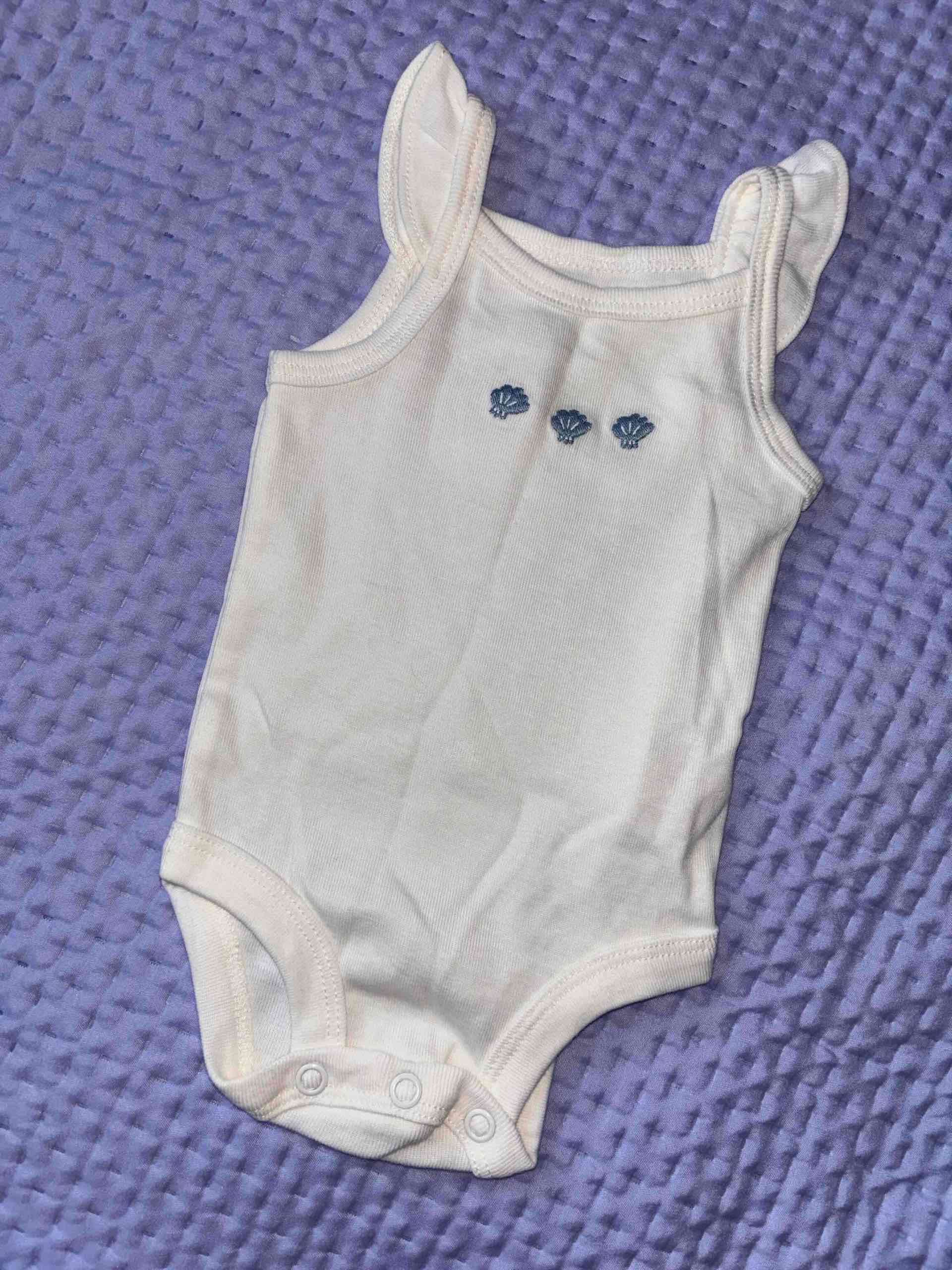 Conjunto bebé azul con flores - miniatura 3