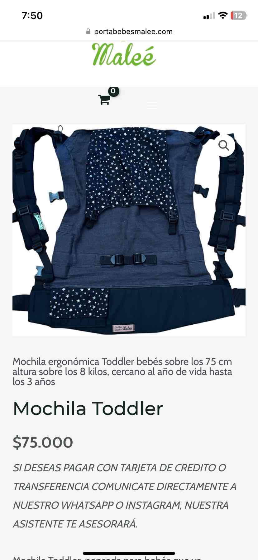 Mochila ergonómica para niños
