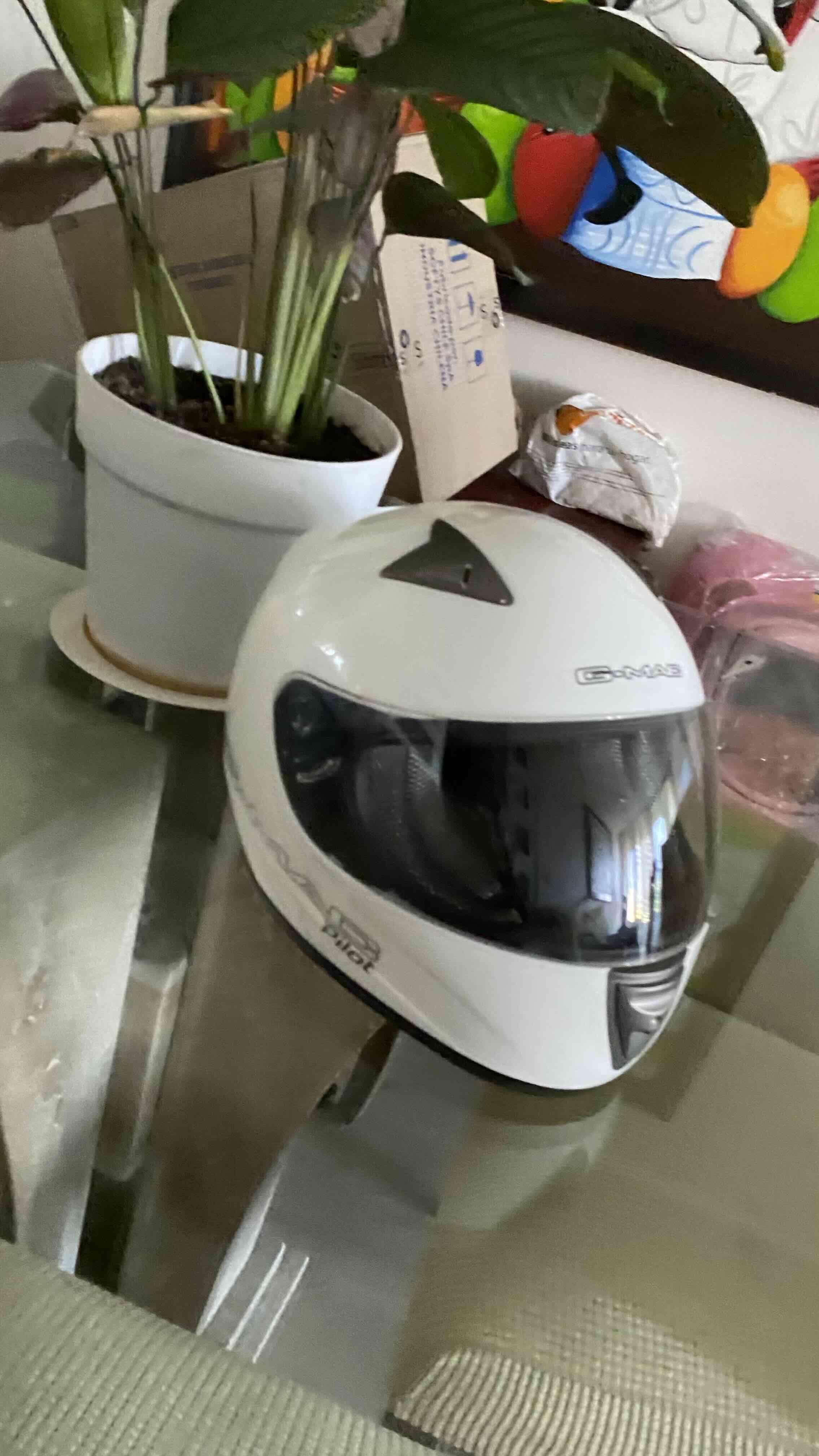 Casco integral blanco G-Mac - miniatura 2