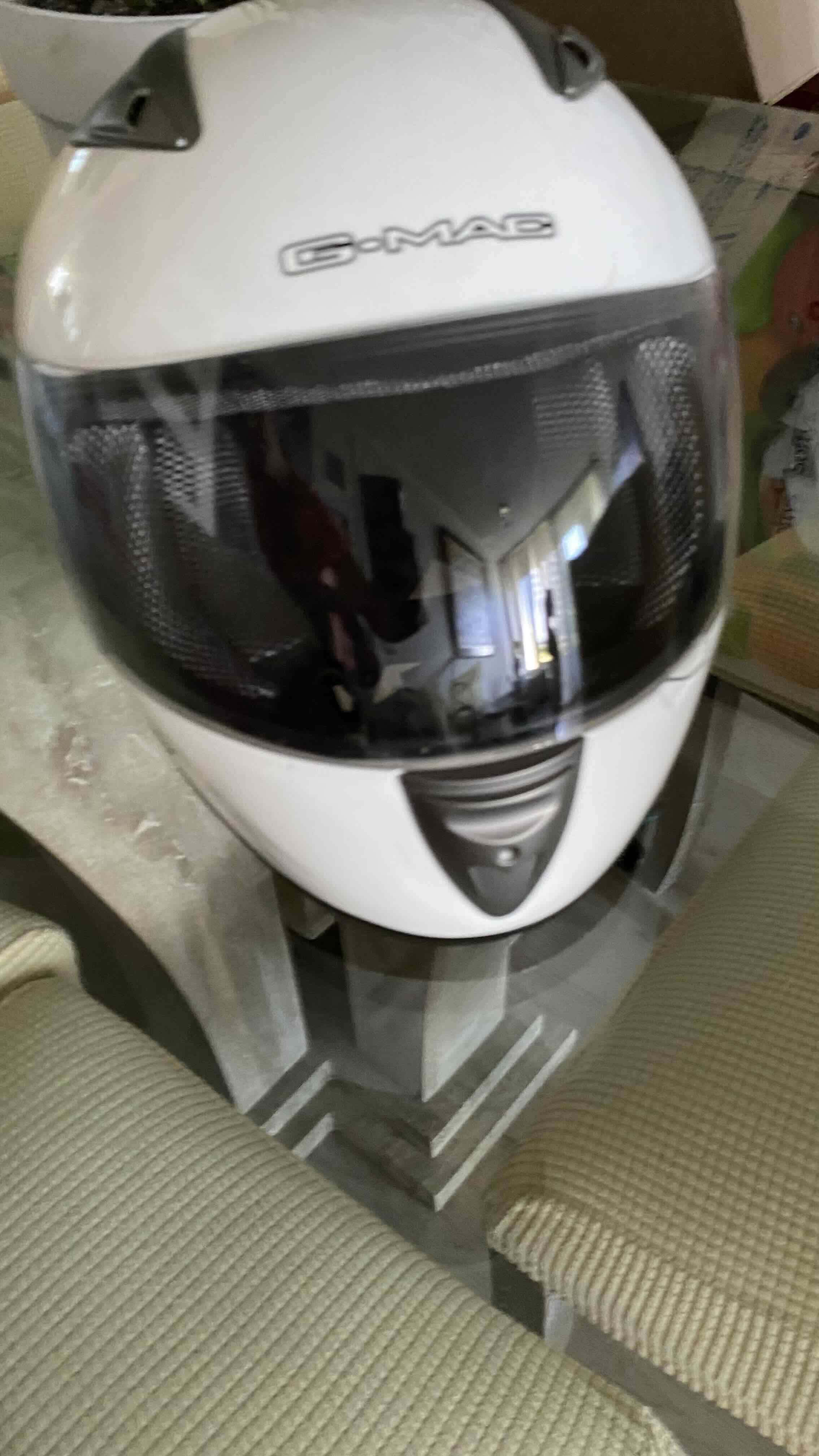 Casco integral blanco G-Mac - miniatura 3