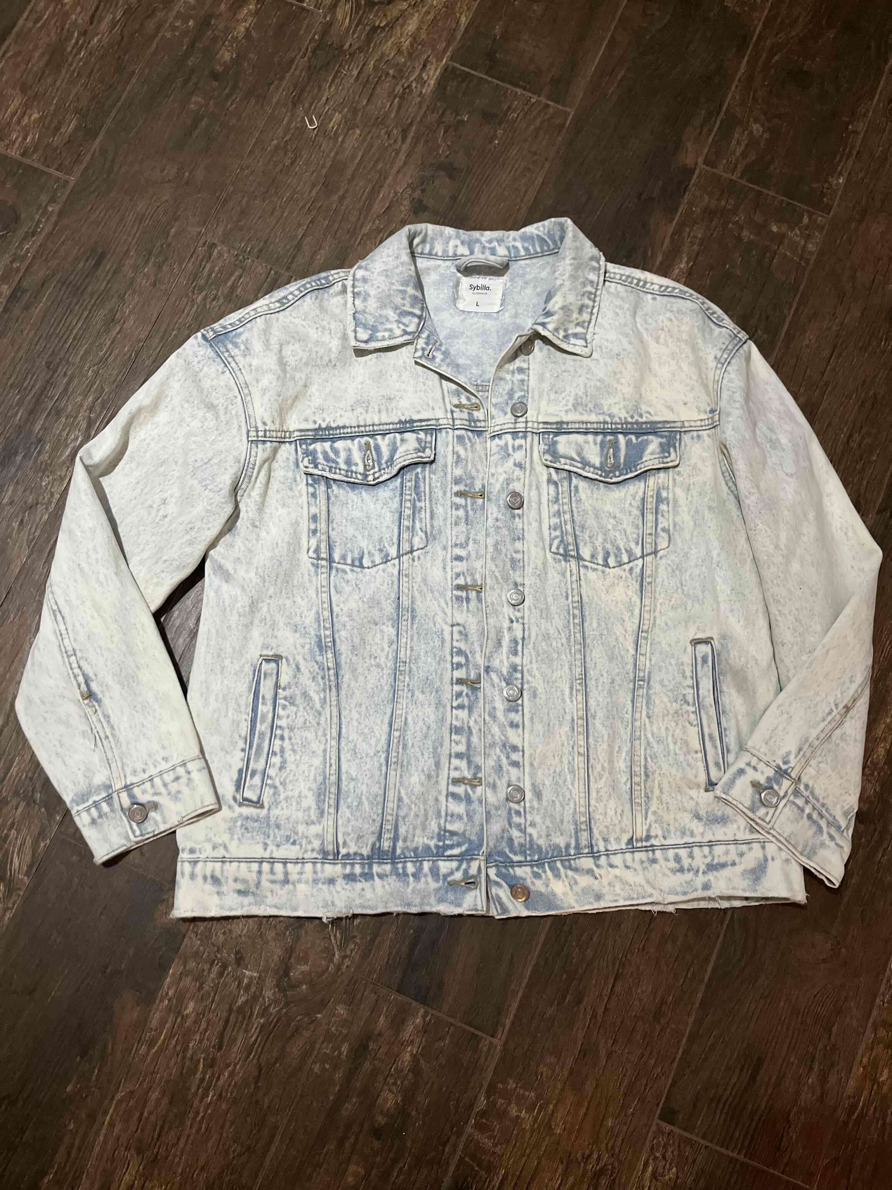 Chaqueta de mezclilla lavada - miniatura 2