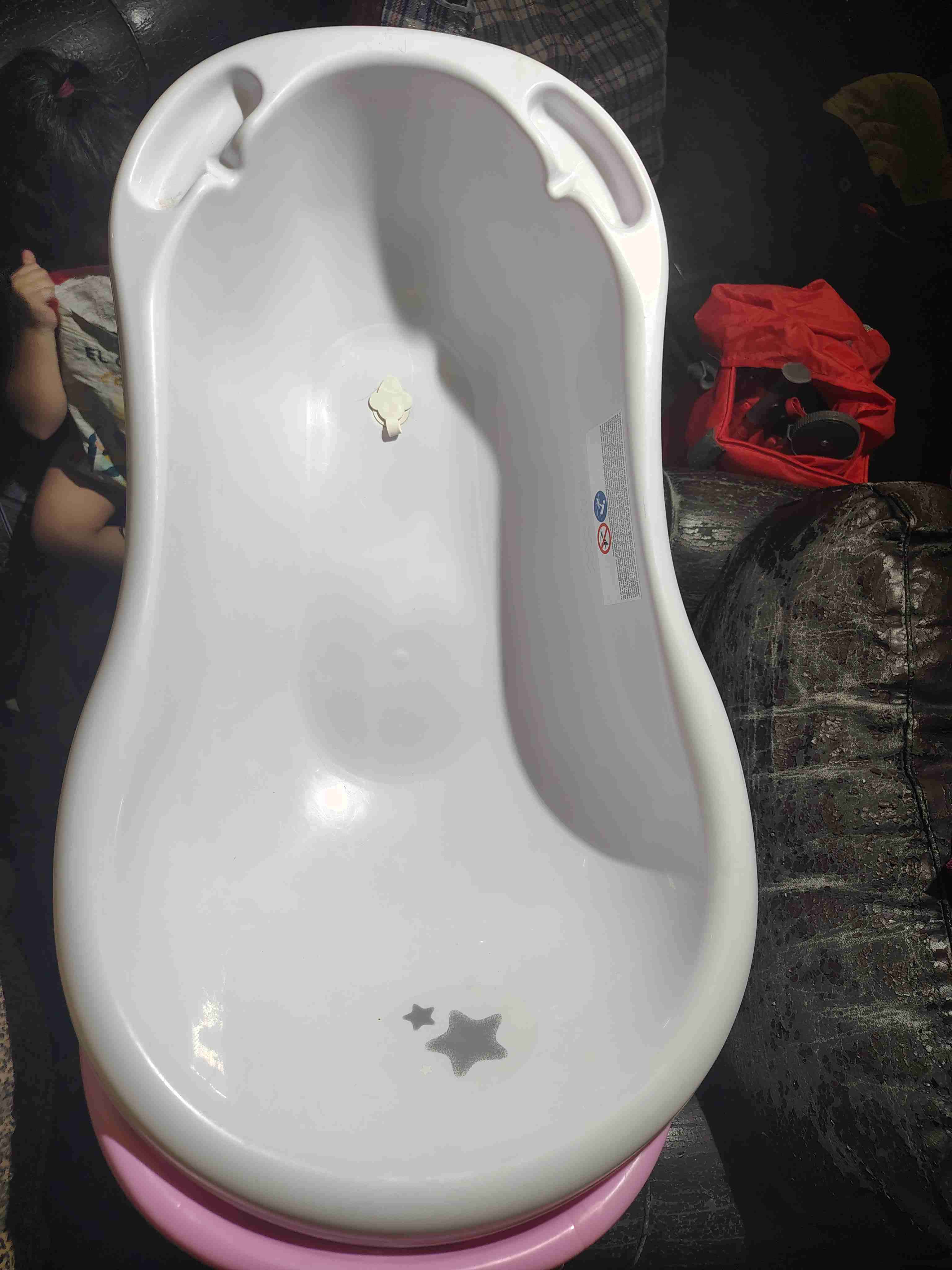 Tina de baño para bebé rosa - miniatura 4