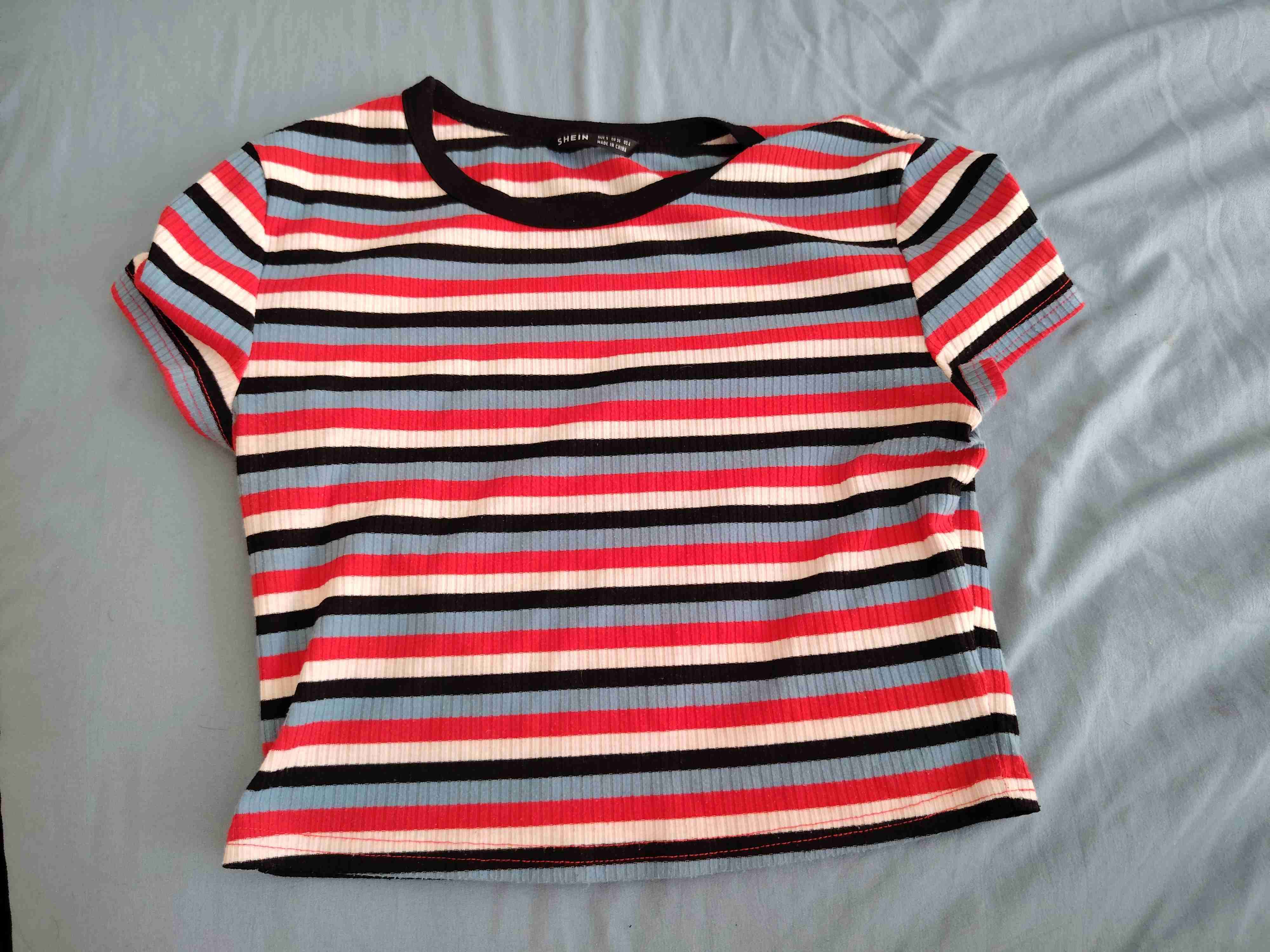 Polera rayada Shein multicolor