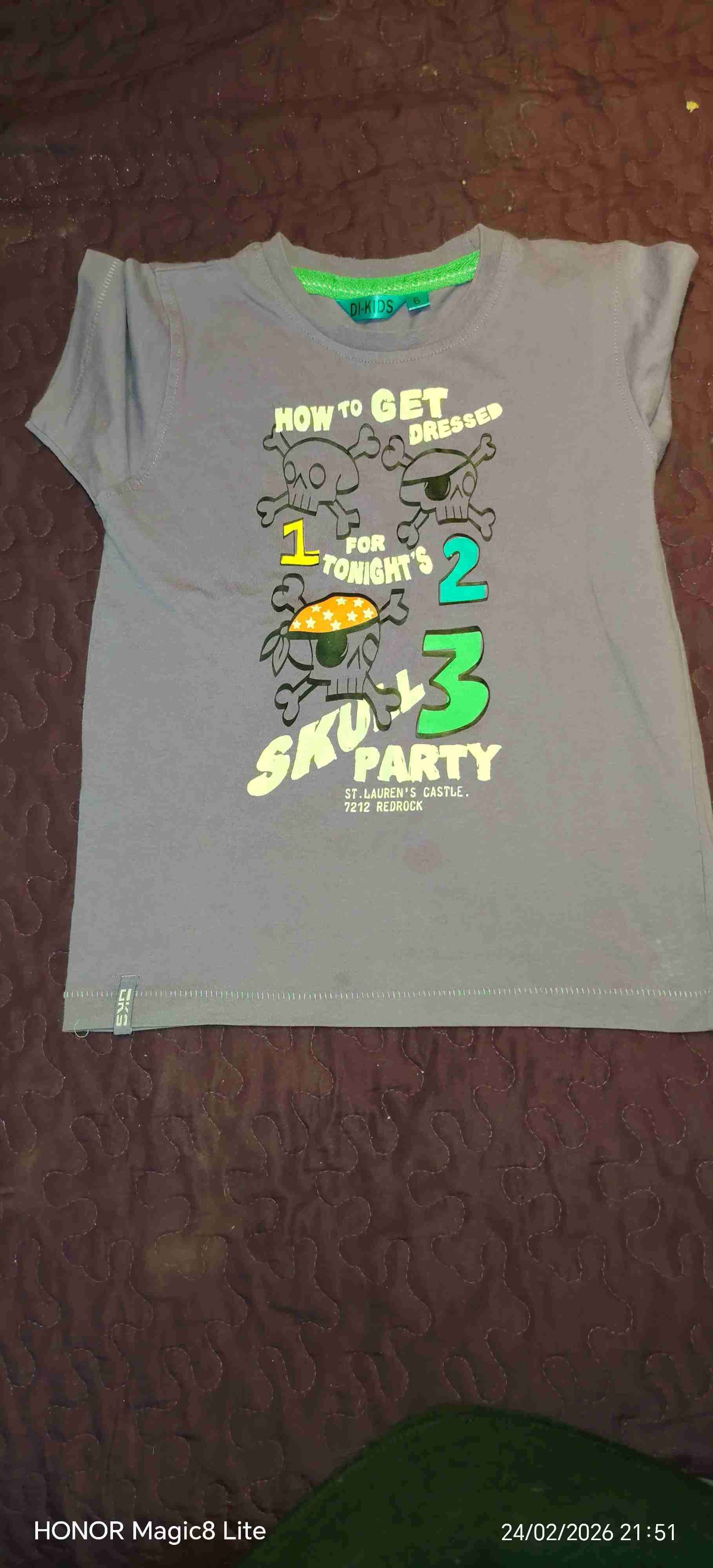 Poleras talla 6 con estampado infantil