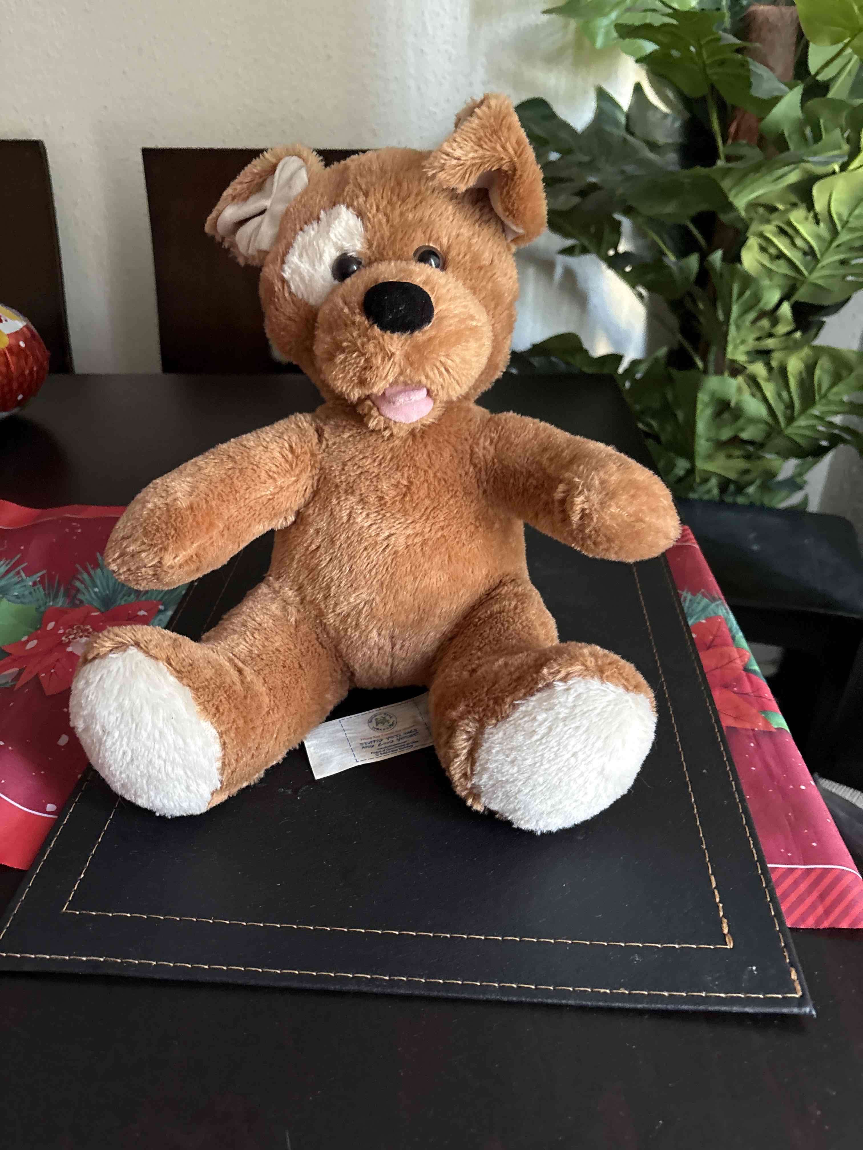 Peluche de perro café