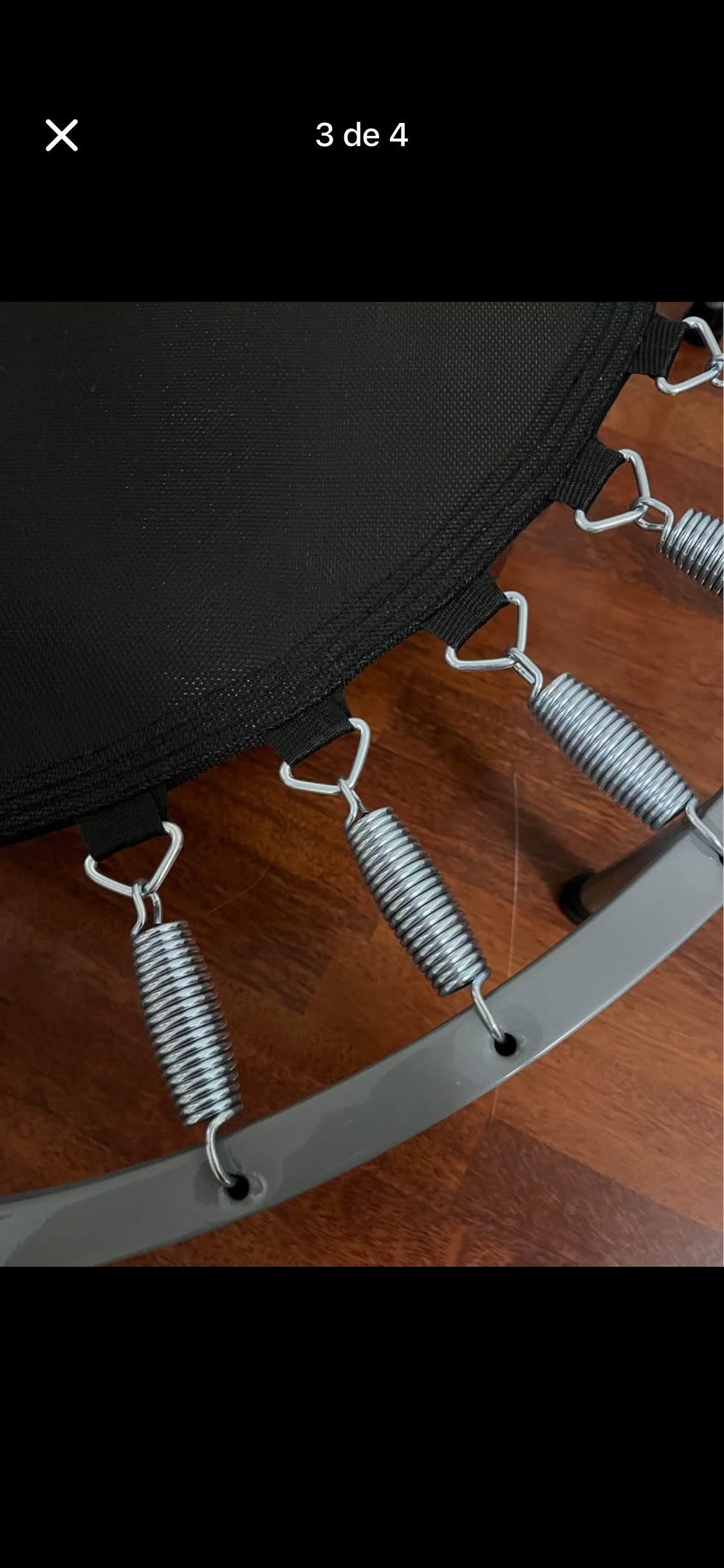 Mini trampolín de ejercicio negro - miniatura 3