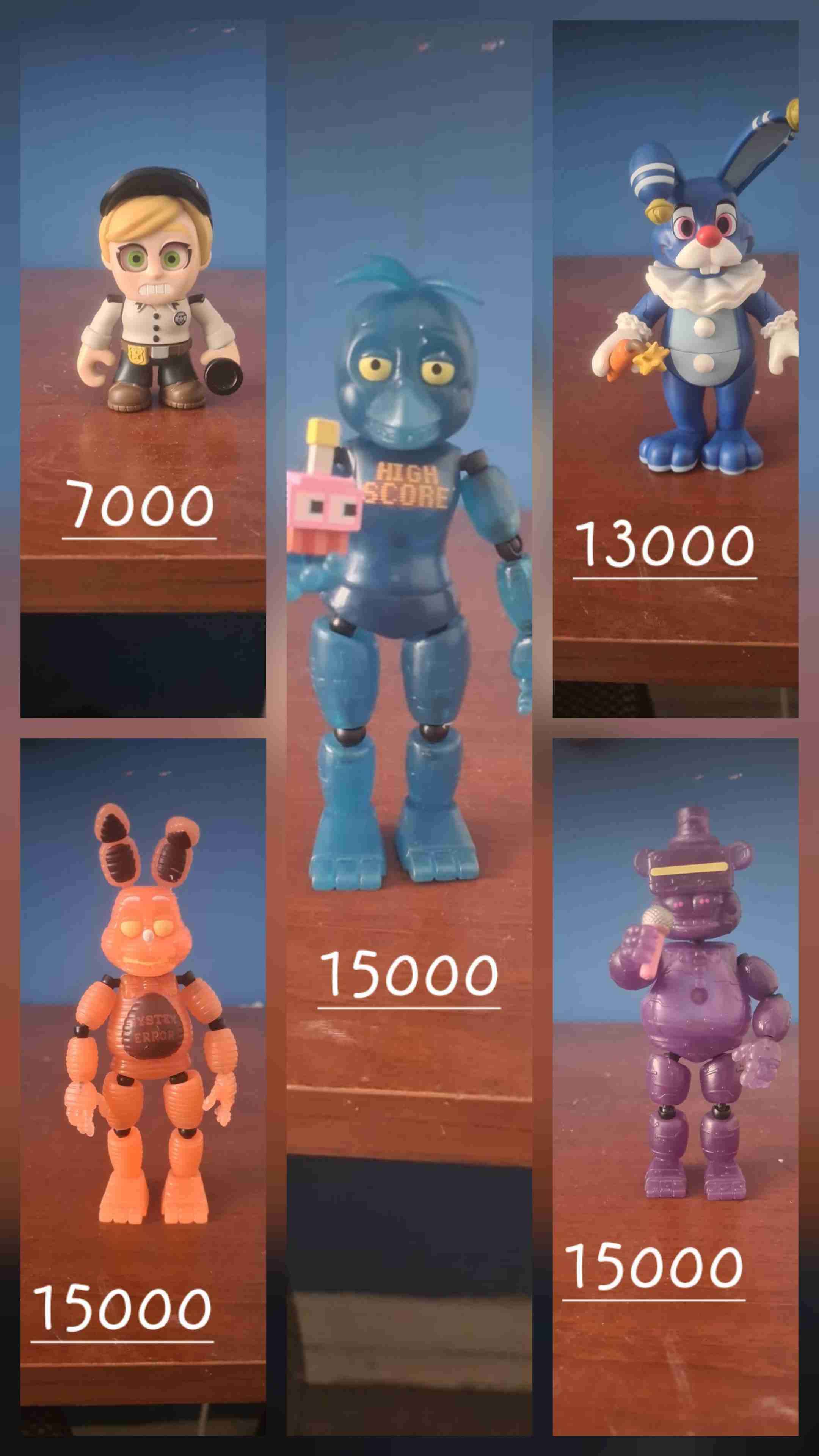 Figuras de colección varias colores