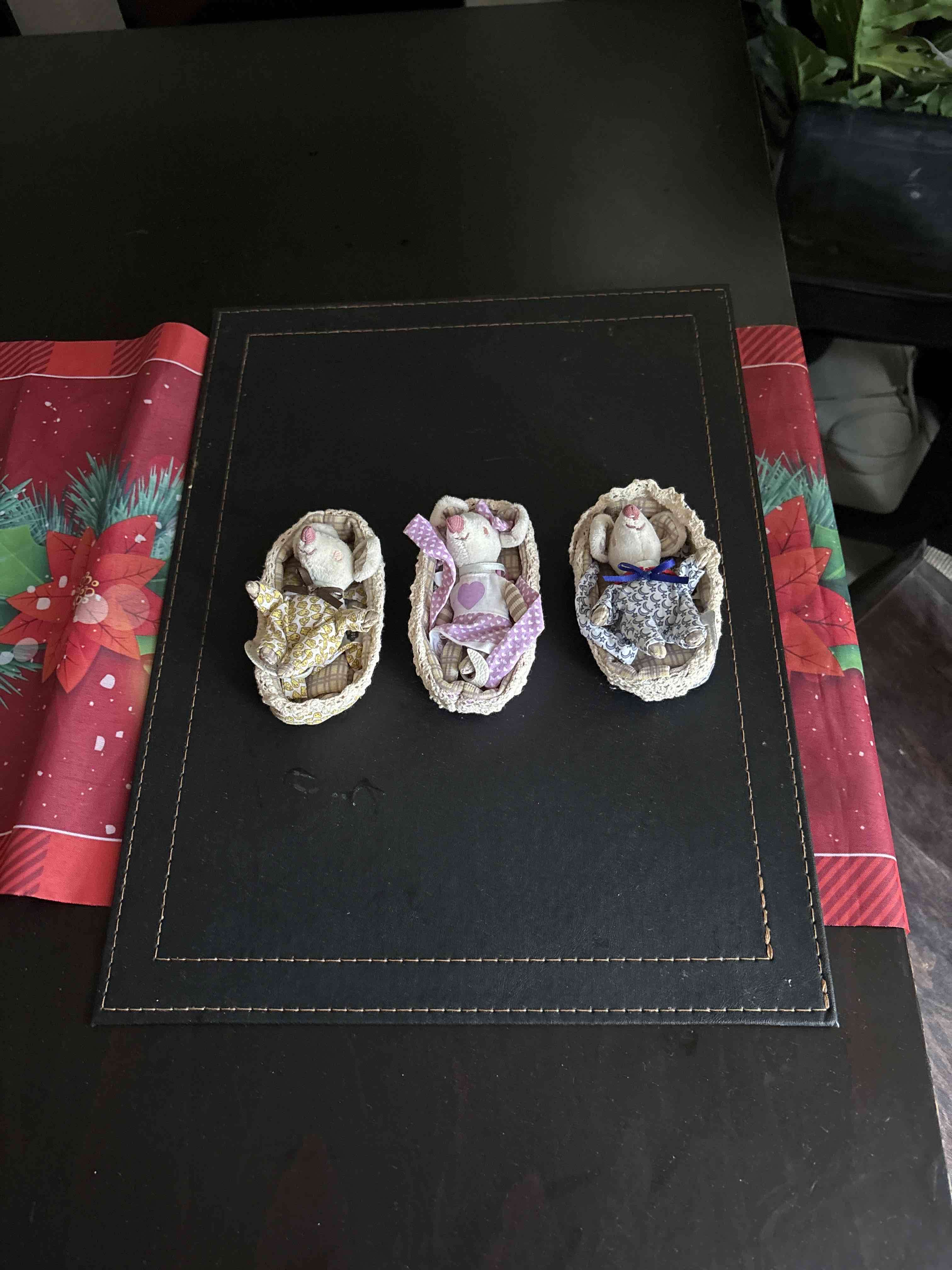 Figuras decorativas de ratones