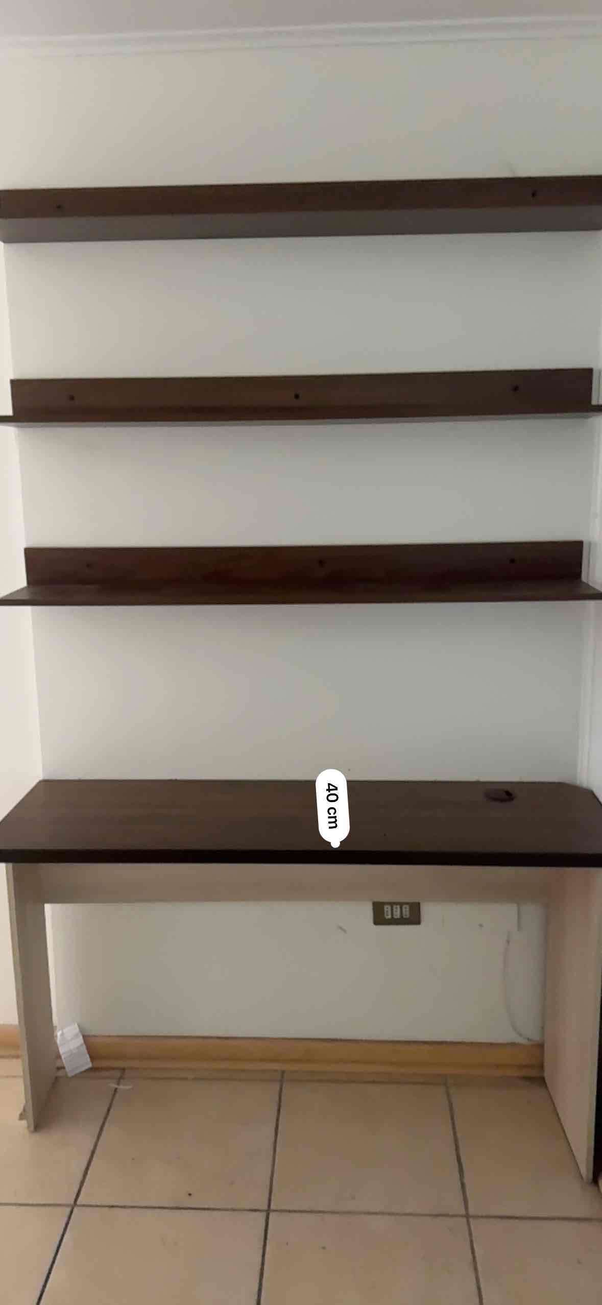 Estantería de pared con escritorio - miniatura 2