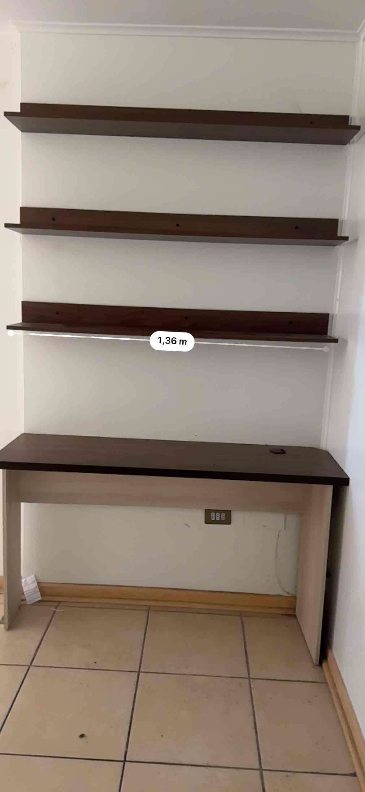 Estantería de pared con escritorio - miniatura 3