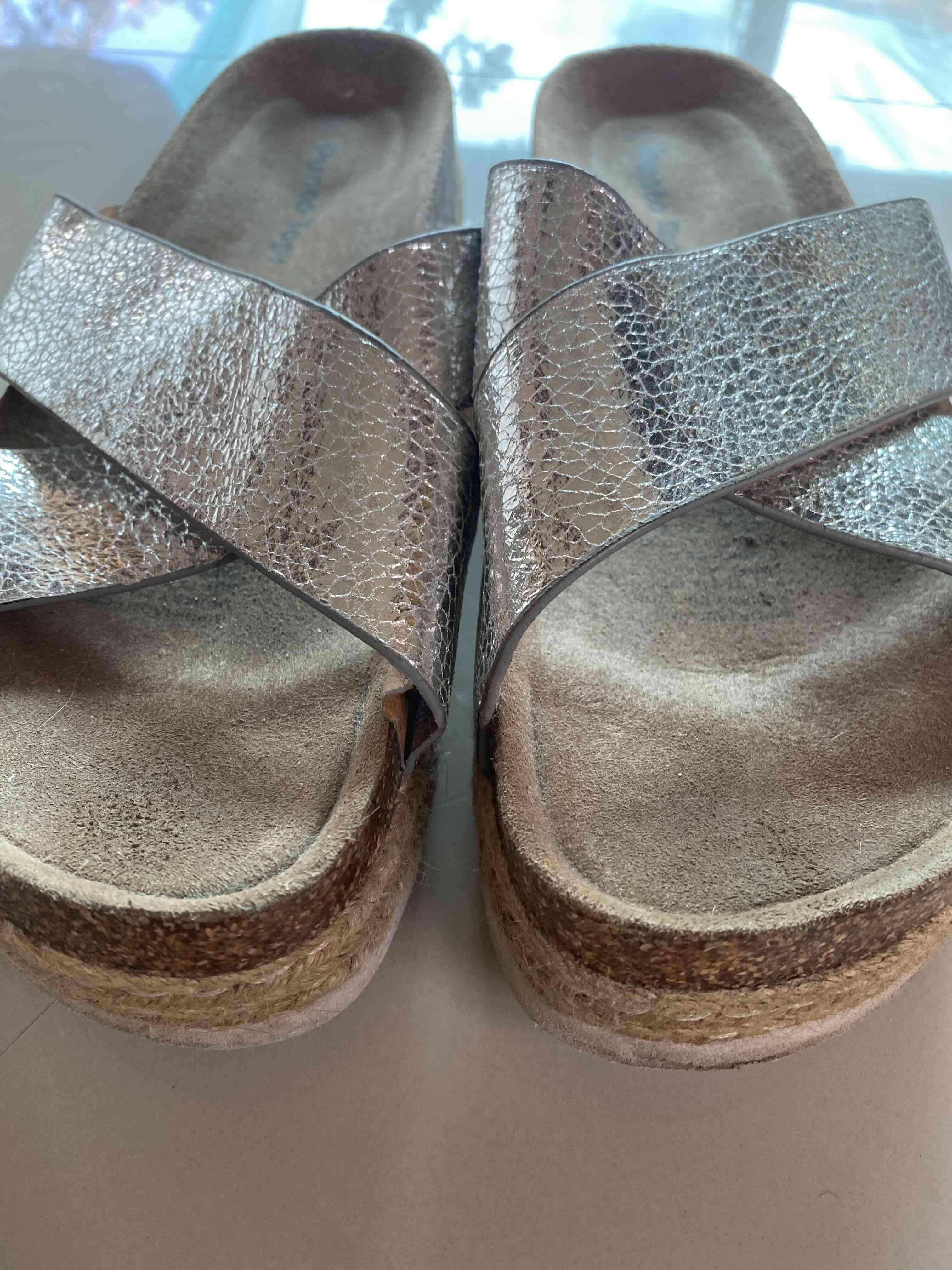 Sandalias plateadas Punto Top - miniatura 2