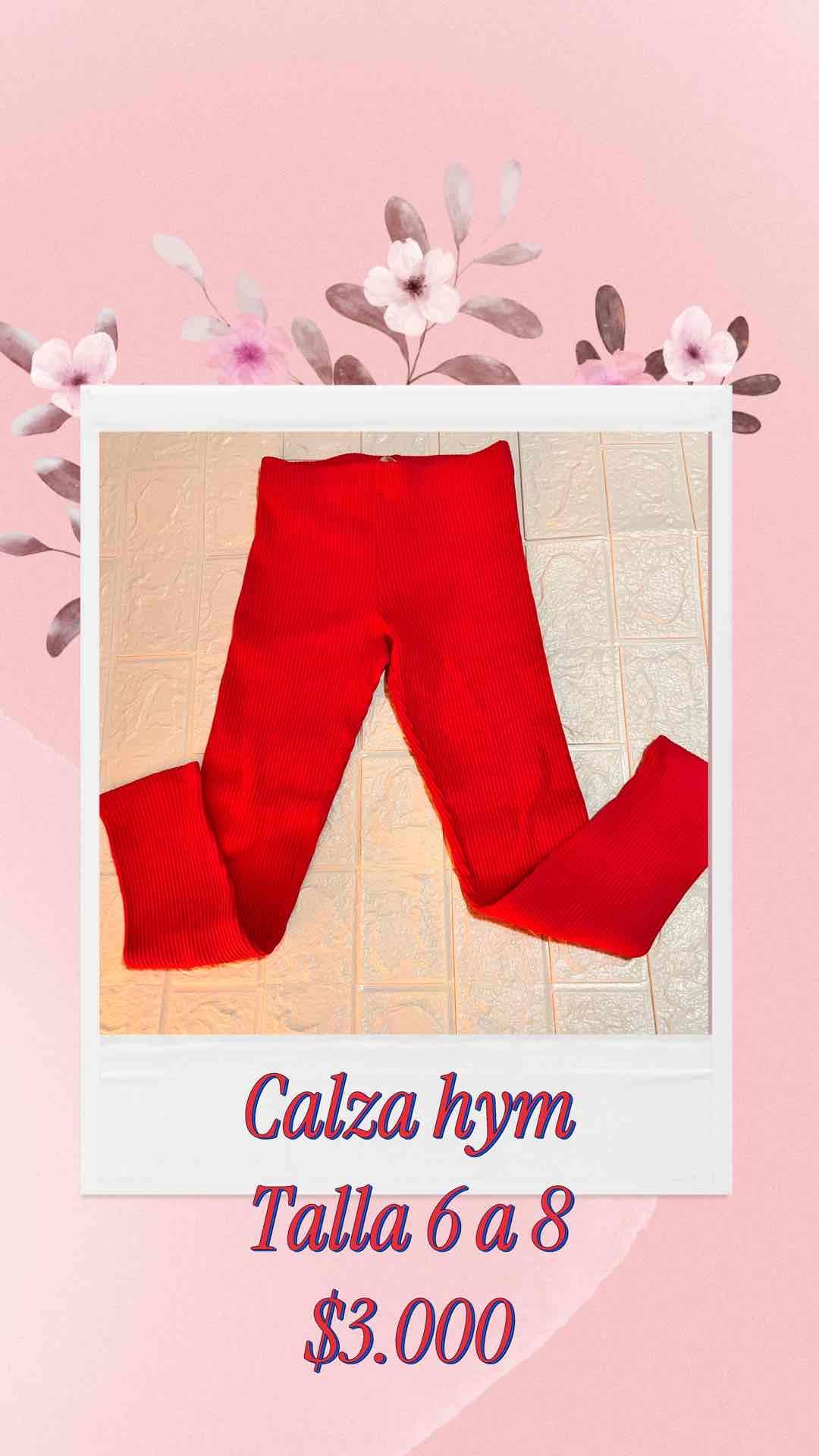 Calzas rosado obscuro  H&M talla 6 a 8