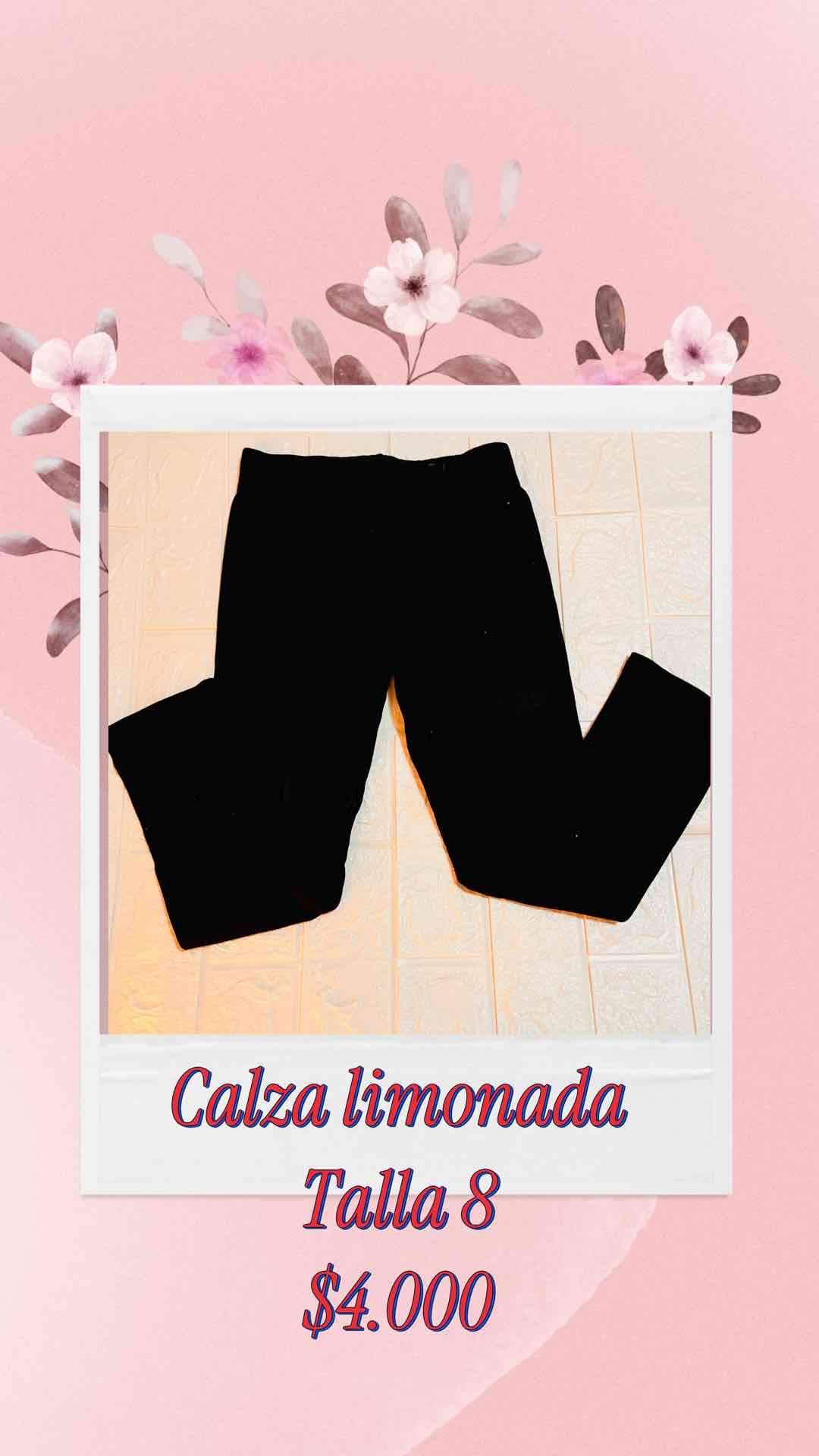 Calza limonada negra talla 8