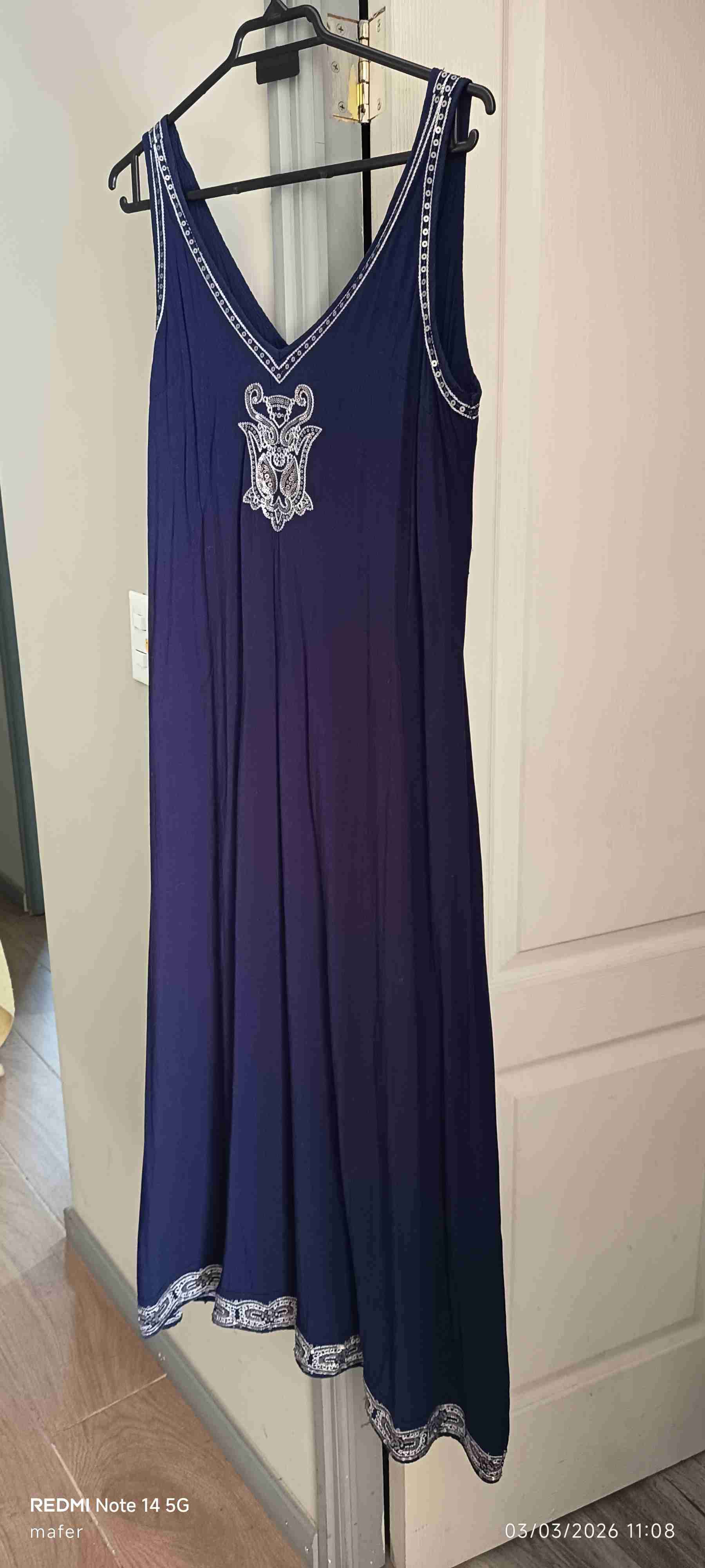 Vestido 👗 azul con lentejuelas - miniatura 4
