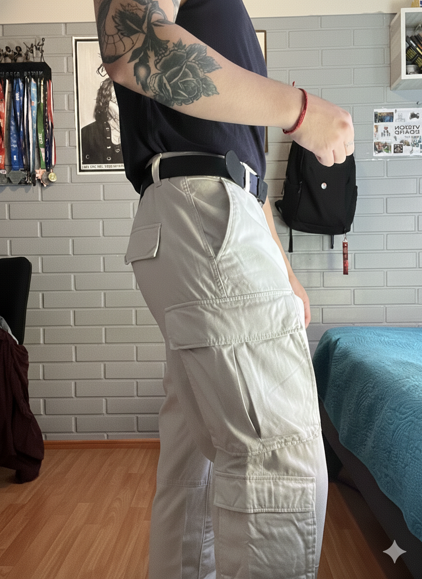 Pantalones cargo  hombre HyM - miniatura 4