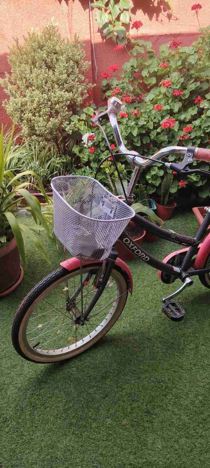 Bicicleta de paseo rosa y negra, aro 16. - miniatura 3