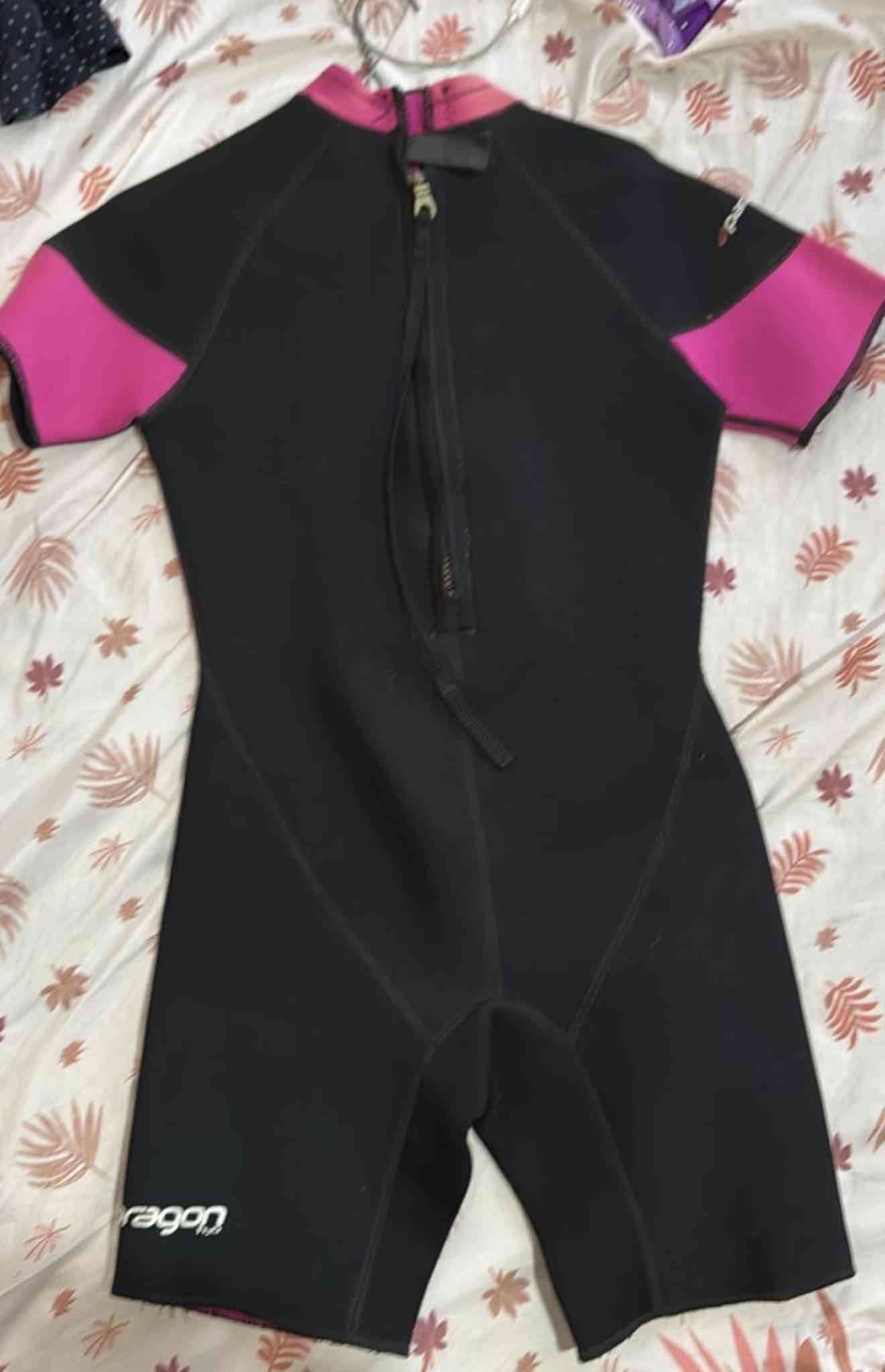 Traje de neopreno Paragon negro y rosado talla s - miniatura 2