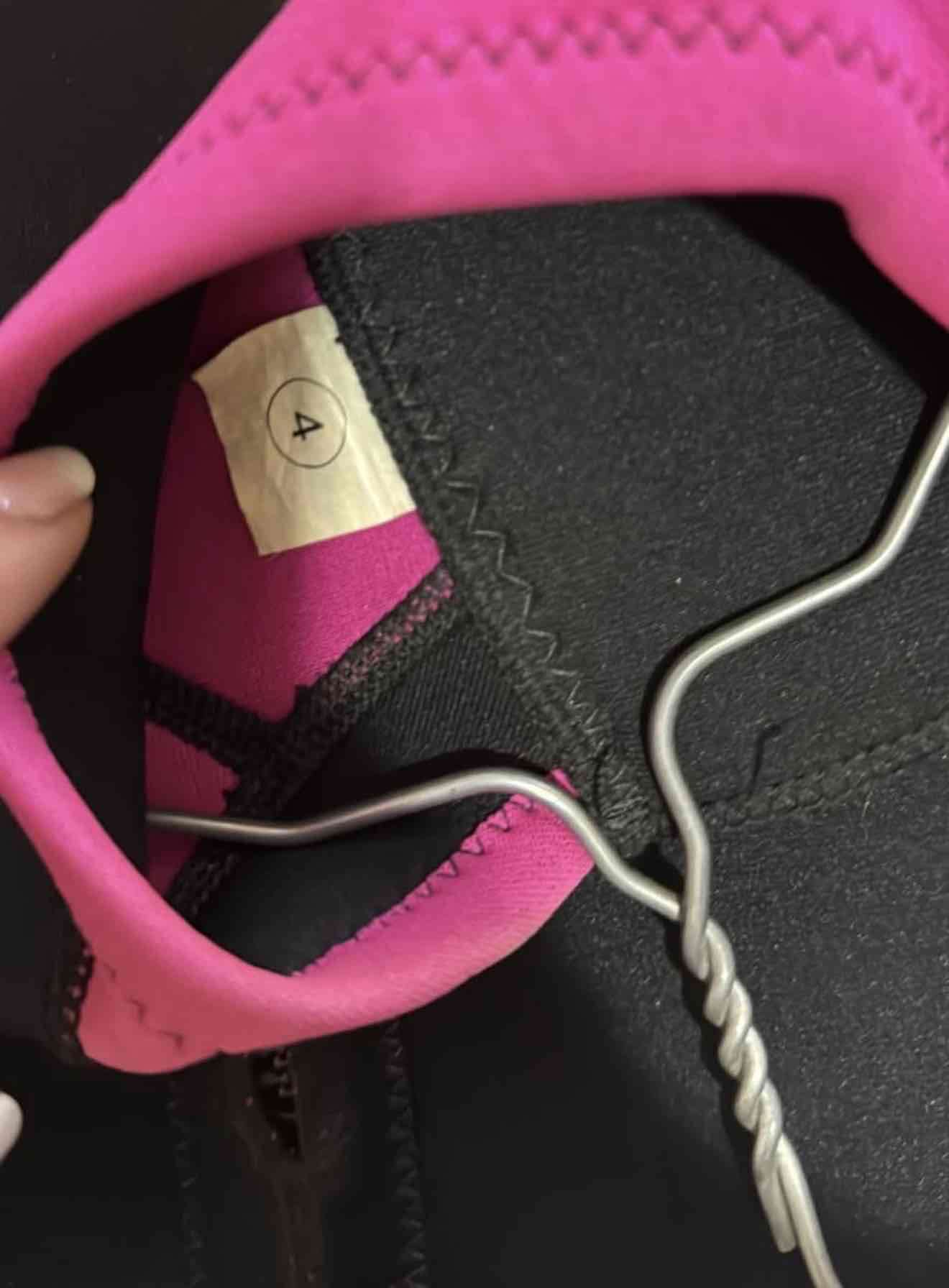 Traje de neopreno Paragon negro y rosado talla s - miniatura 3