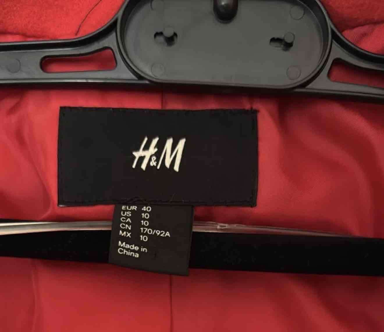 Abrigo rojo mujer H&M - miniatura 4