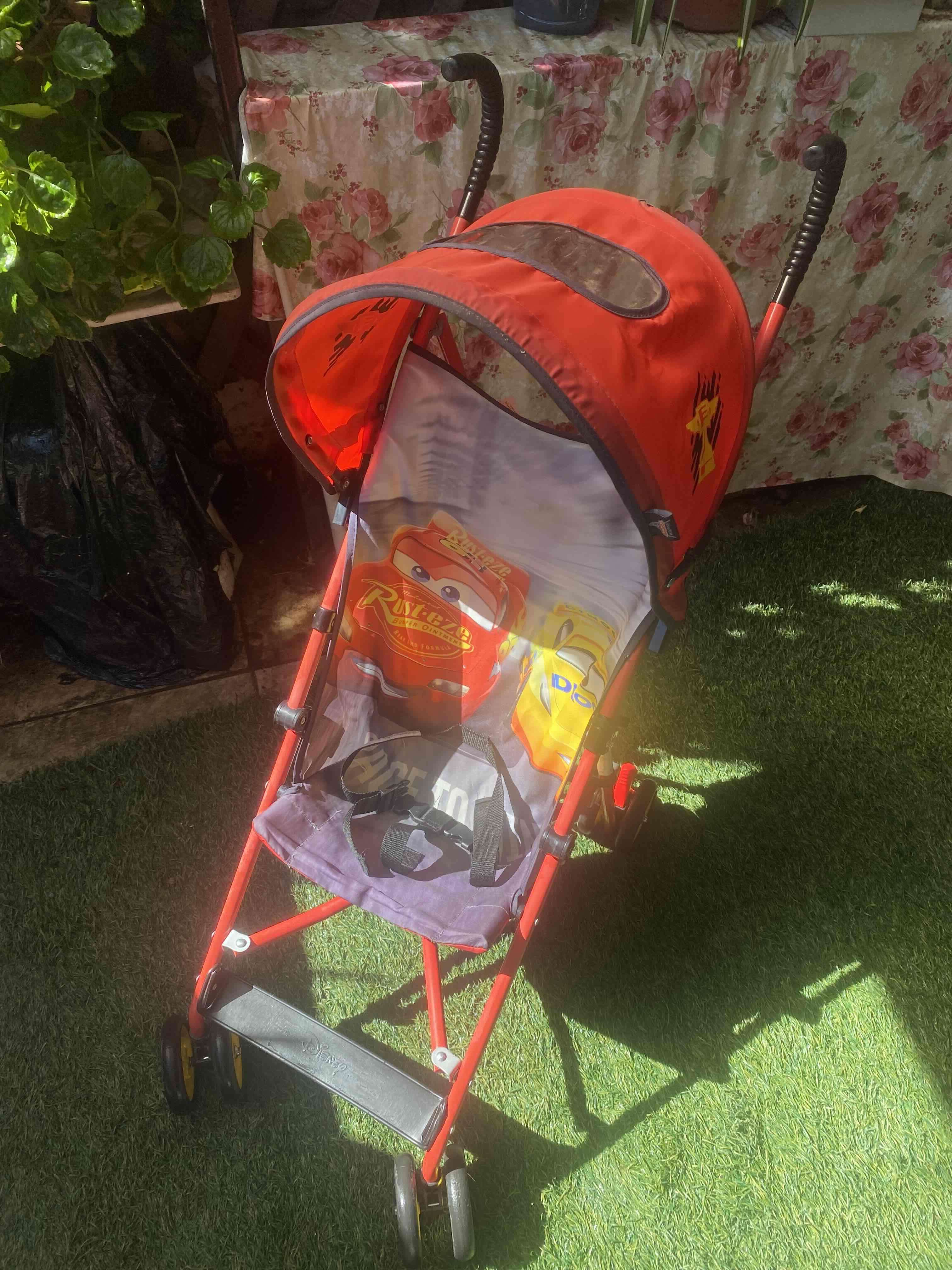 Coche paraguas infantil rojo - miniatura 5