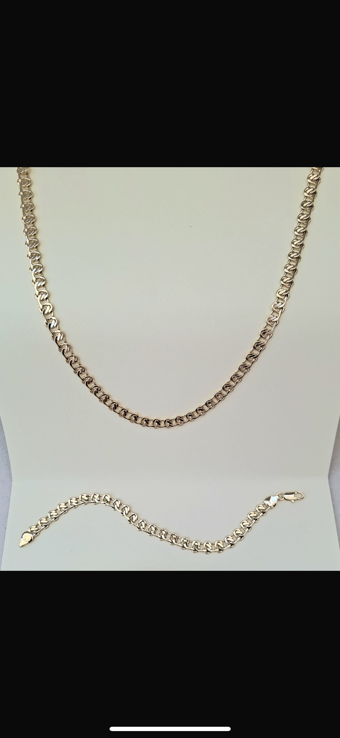 Conjunto cadena y pulsera dorados - miniatura 2