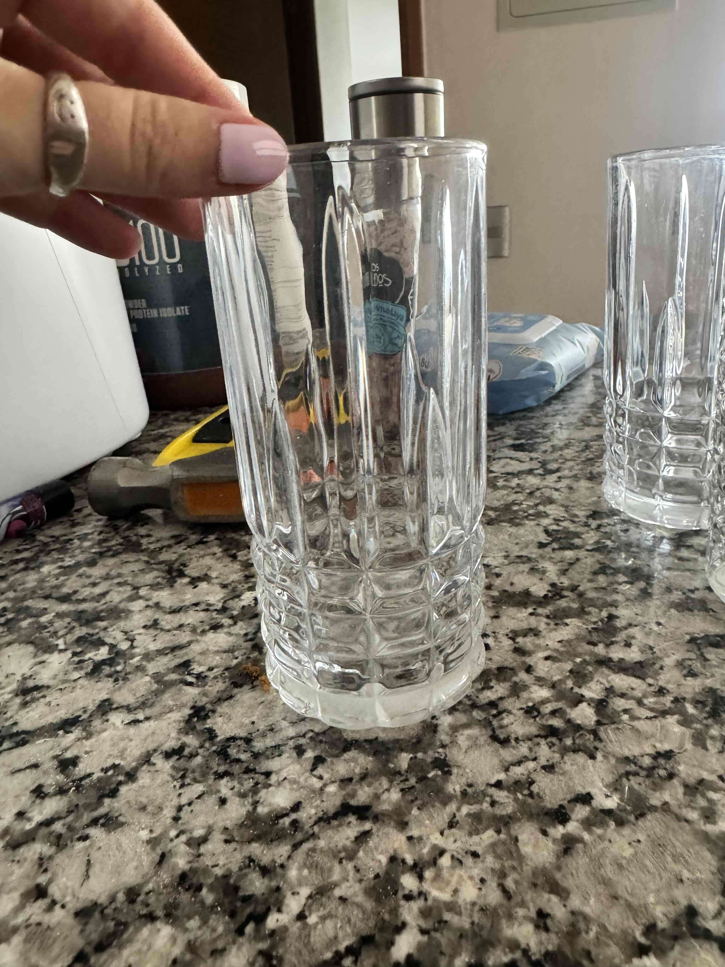 6 Vasos de vidrio transparente - miniatura 2