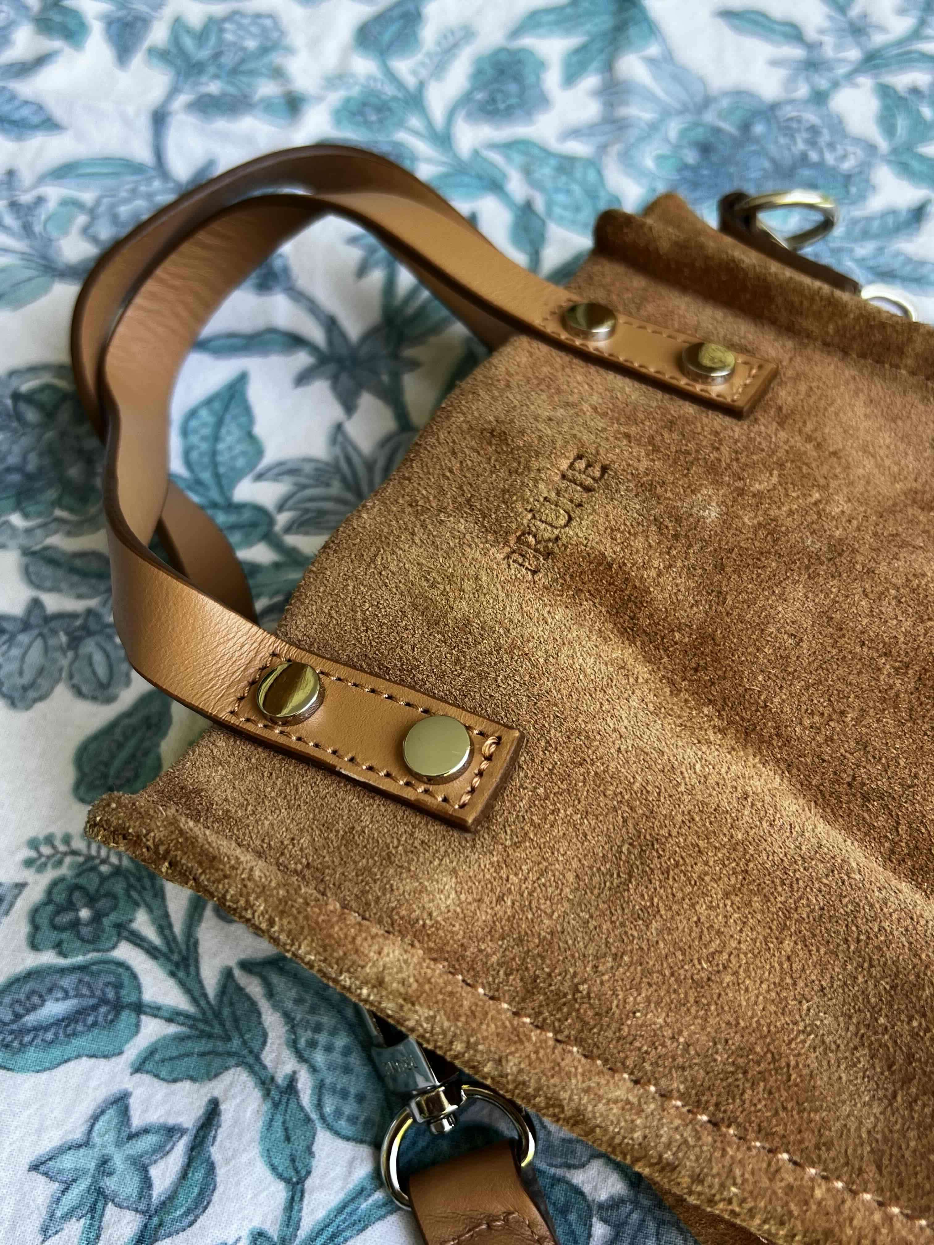 Bolso de cuero camel PRUNE - miniatura 2