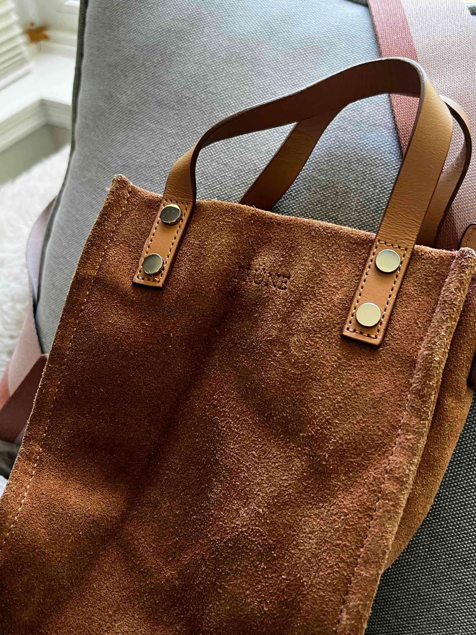 Bolso de cuero camel PRUNE - miniatura 4