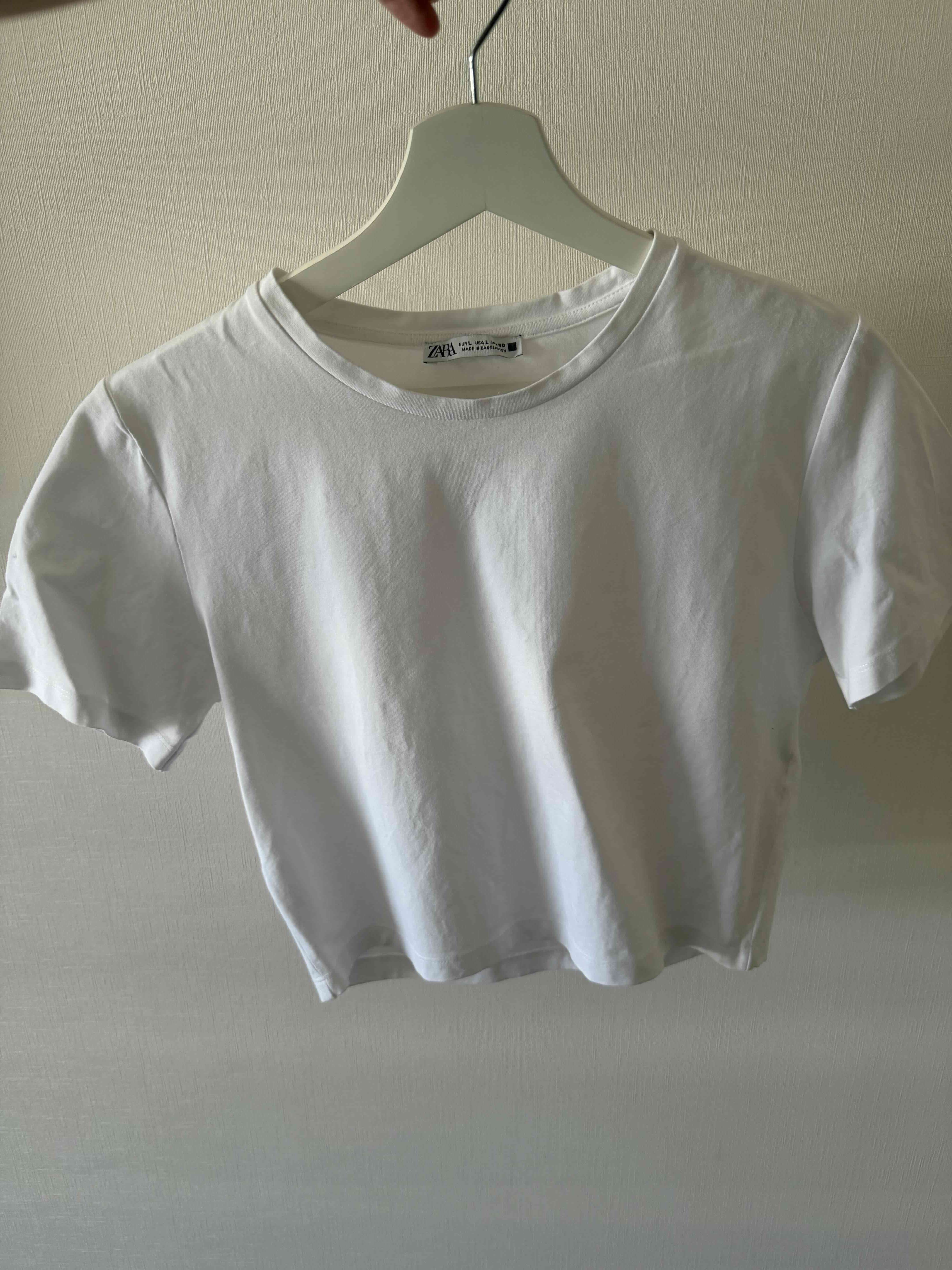 Pack Poleras Zara blanco y negro - miniatura 2