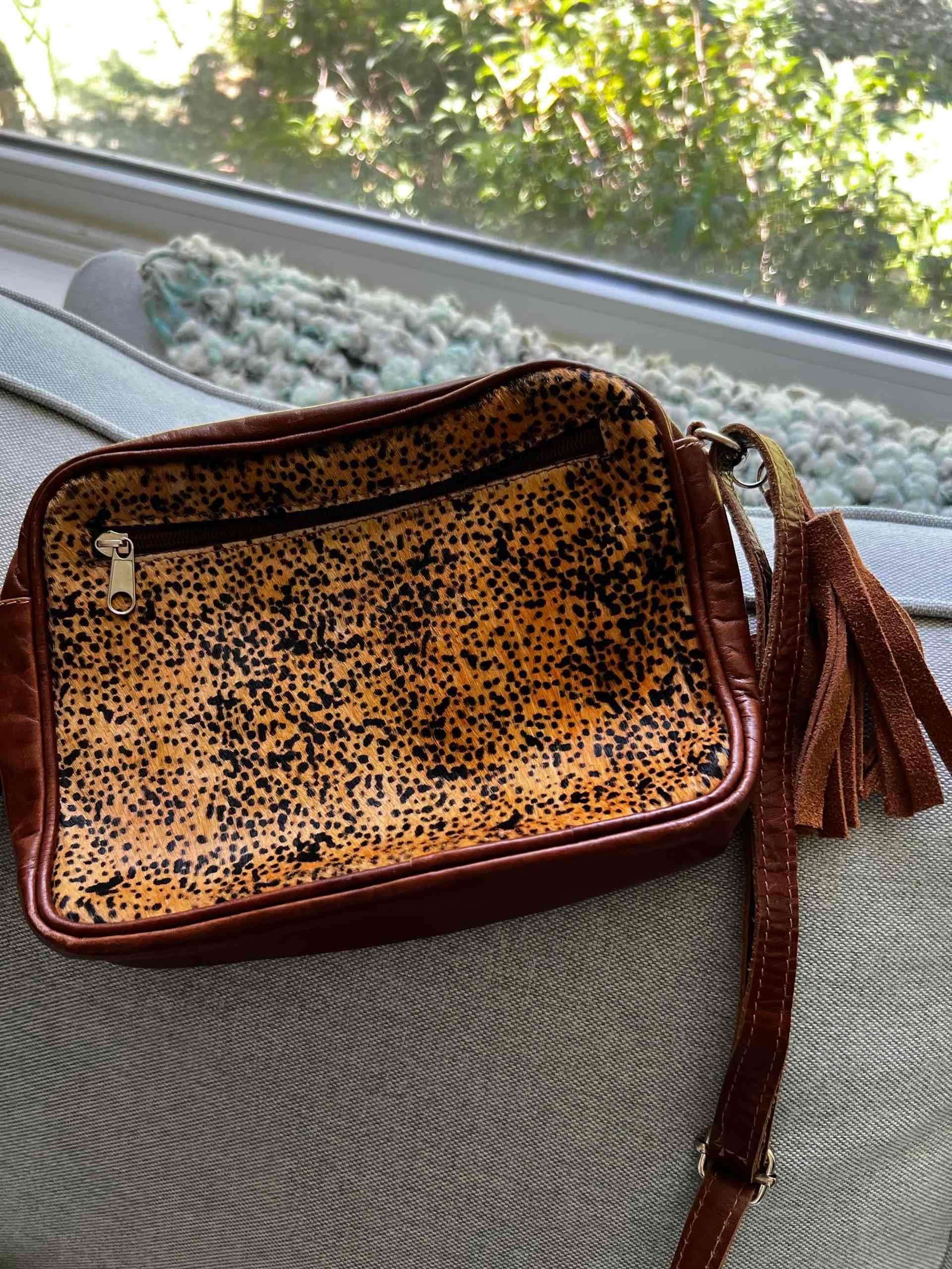 Cartera con estampado animal print - miniatura 4