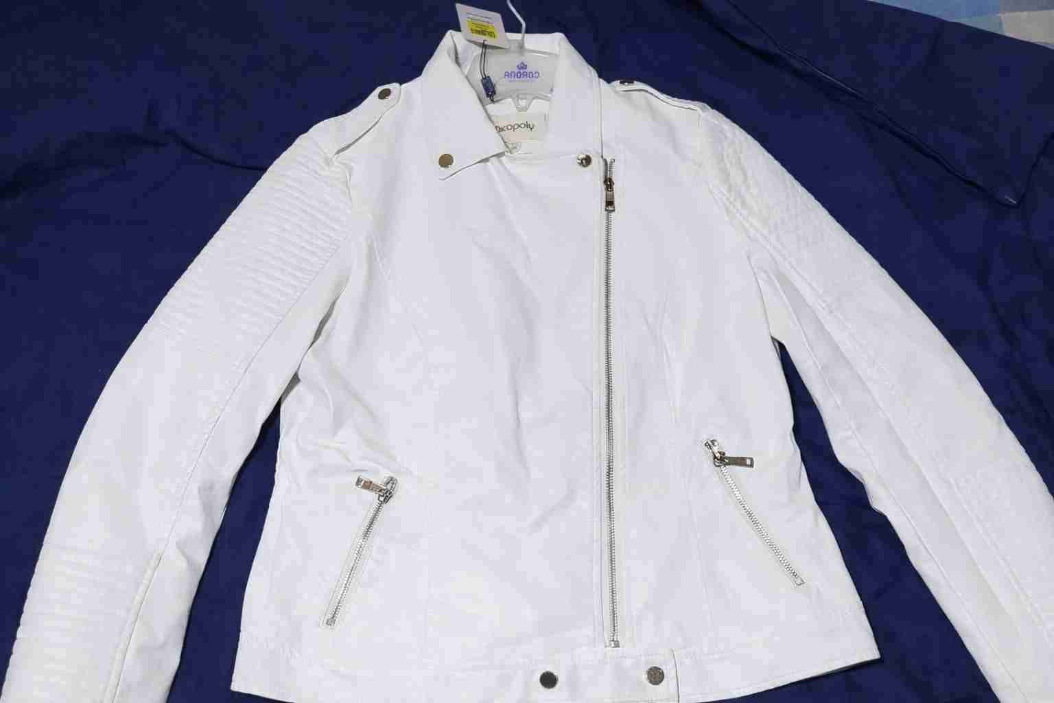 Chaqueta cuero Blanca - miniatura 2