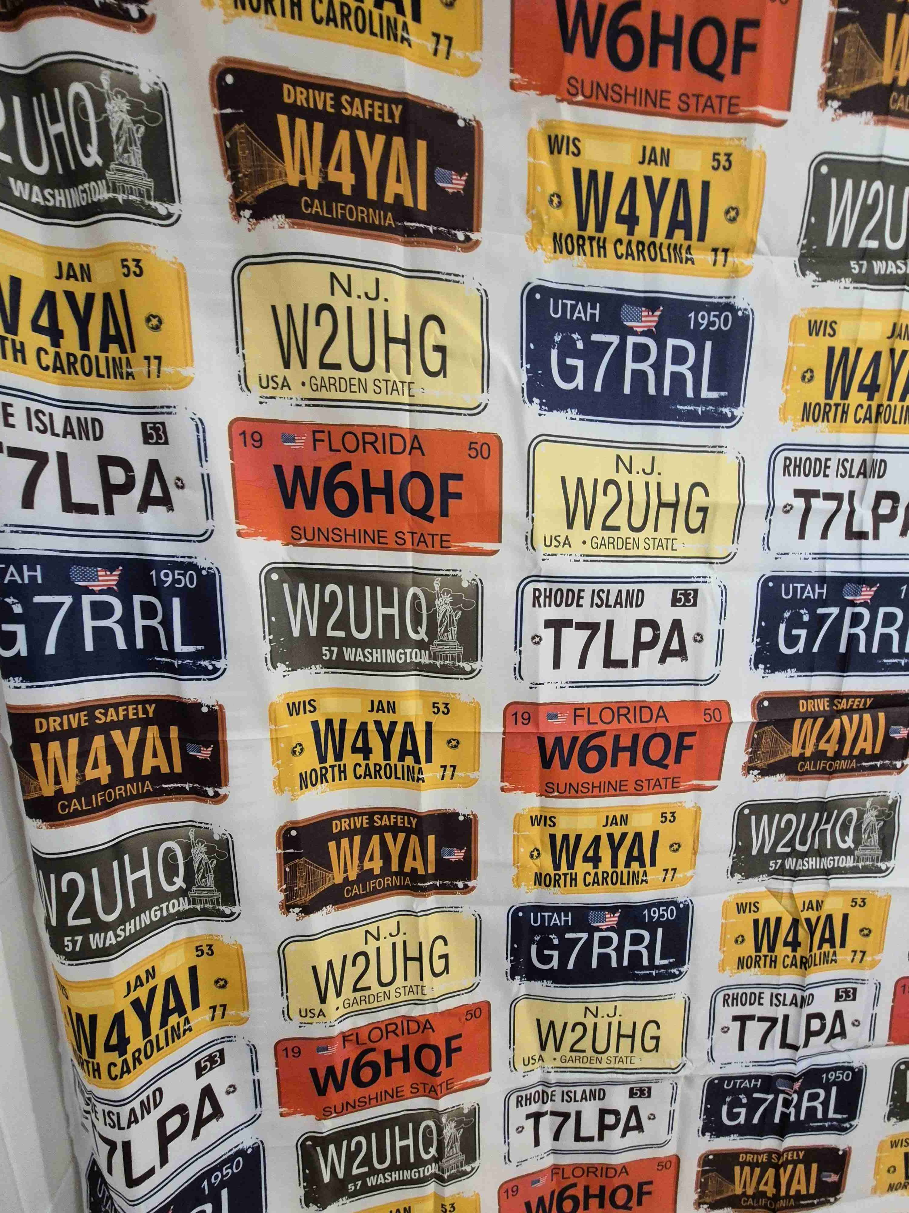 Cortinas de baño con diseño vintage - miniatura 2