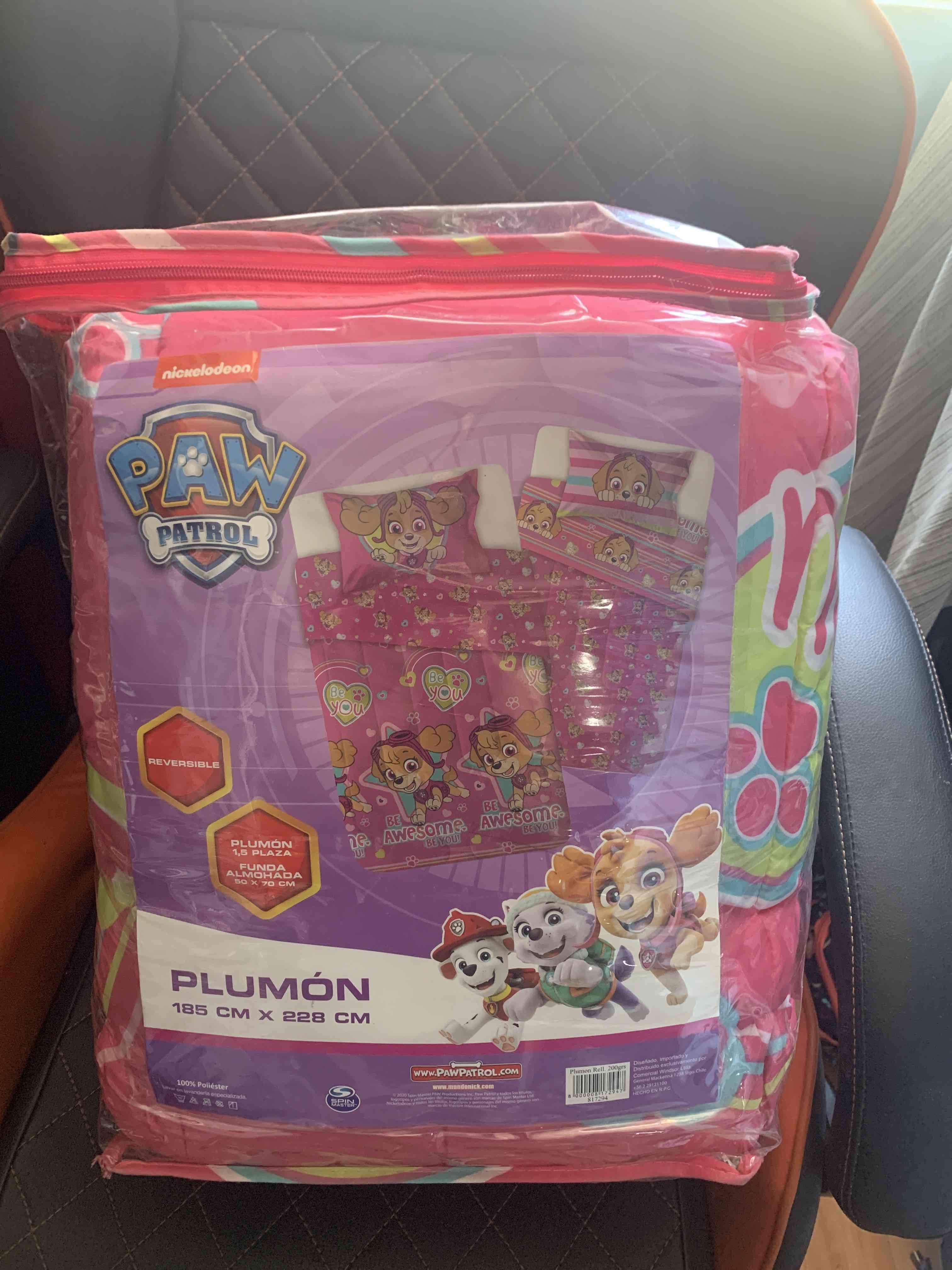 Plumón Paw Patrol 1.5 plazas