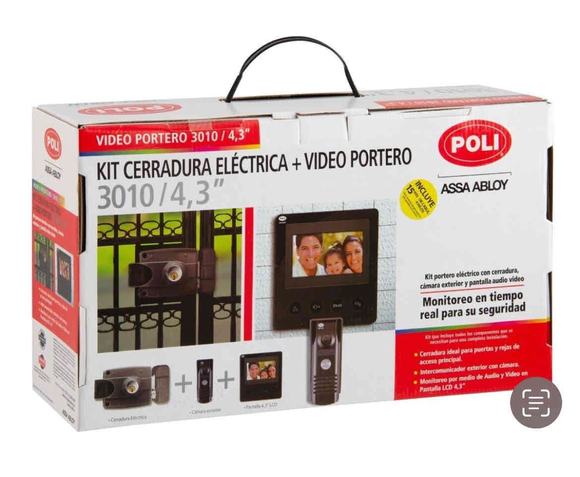 Kit cerradura eléctrica con video portero