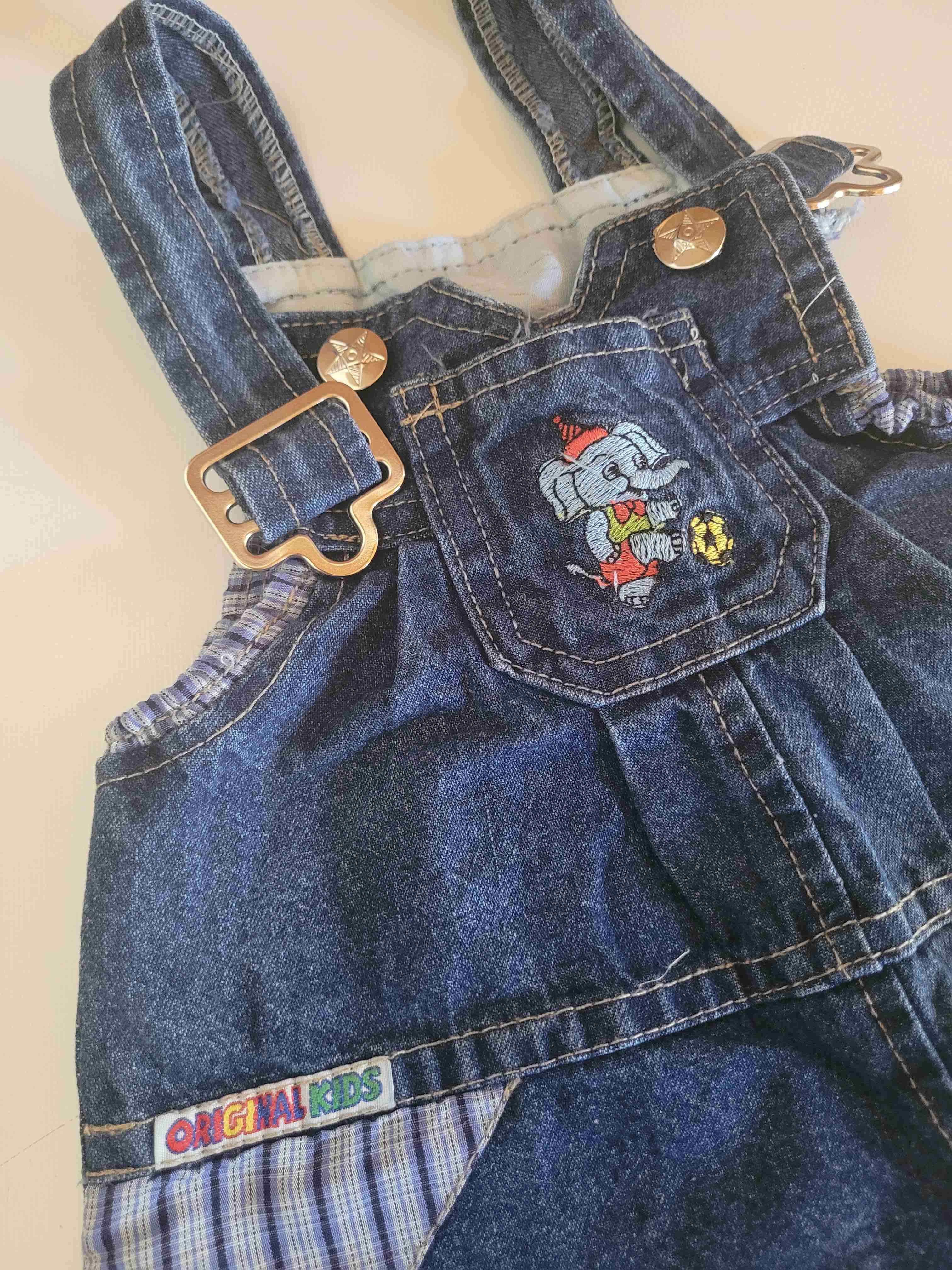 Jardinera de mezclilla para niños - miniatura 2