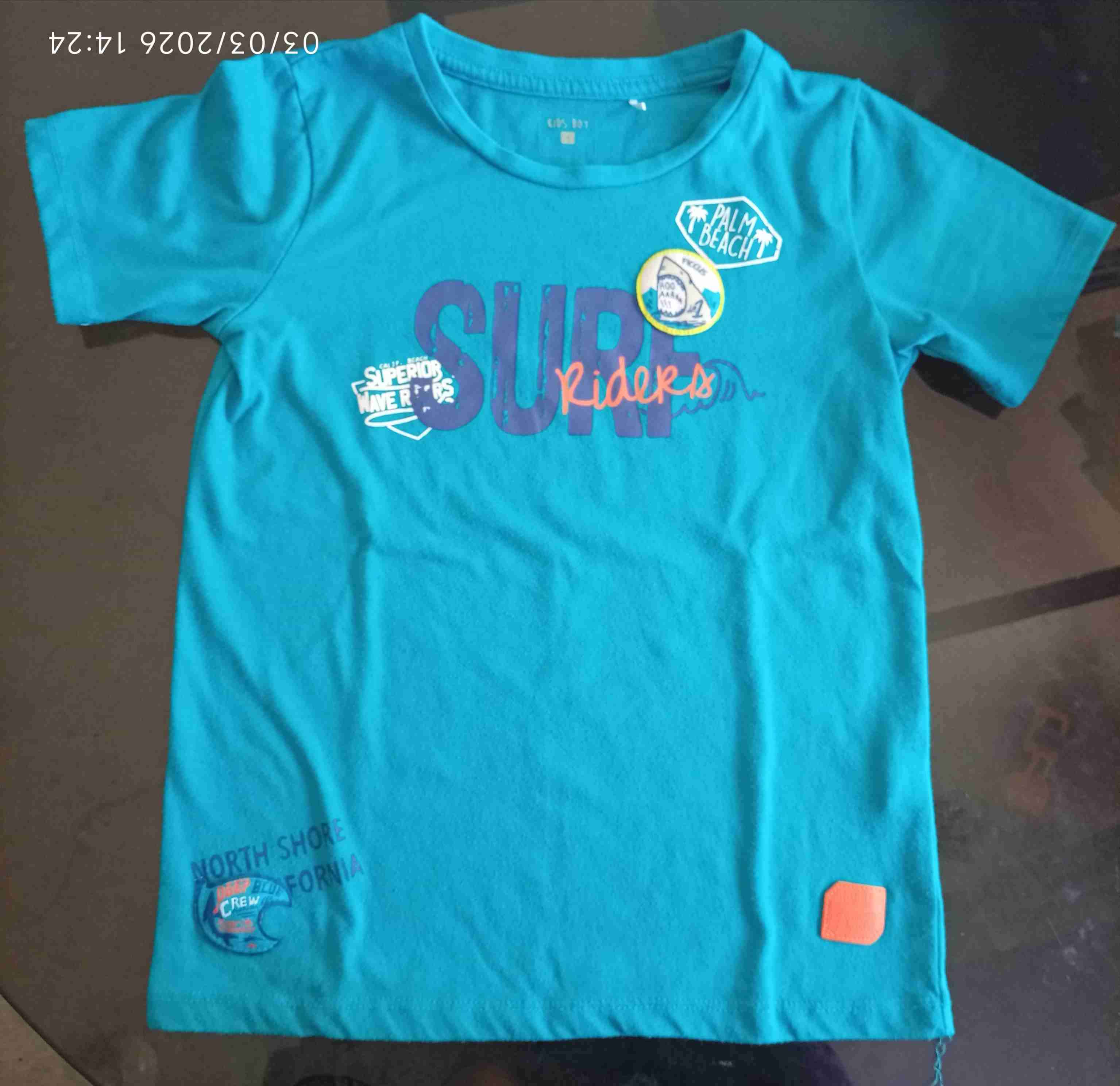 Polera niño turquesa 'Surf Riders'