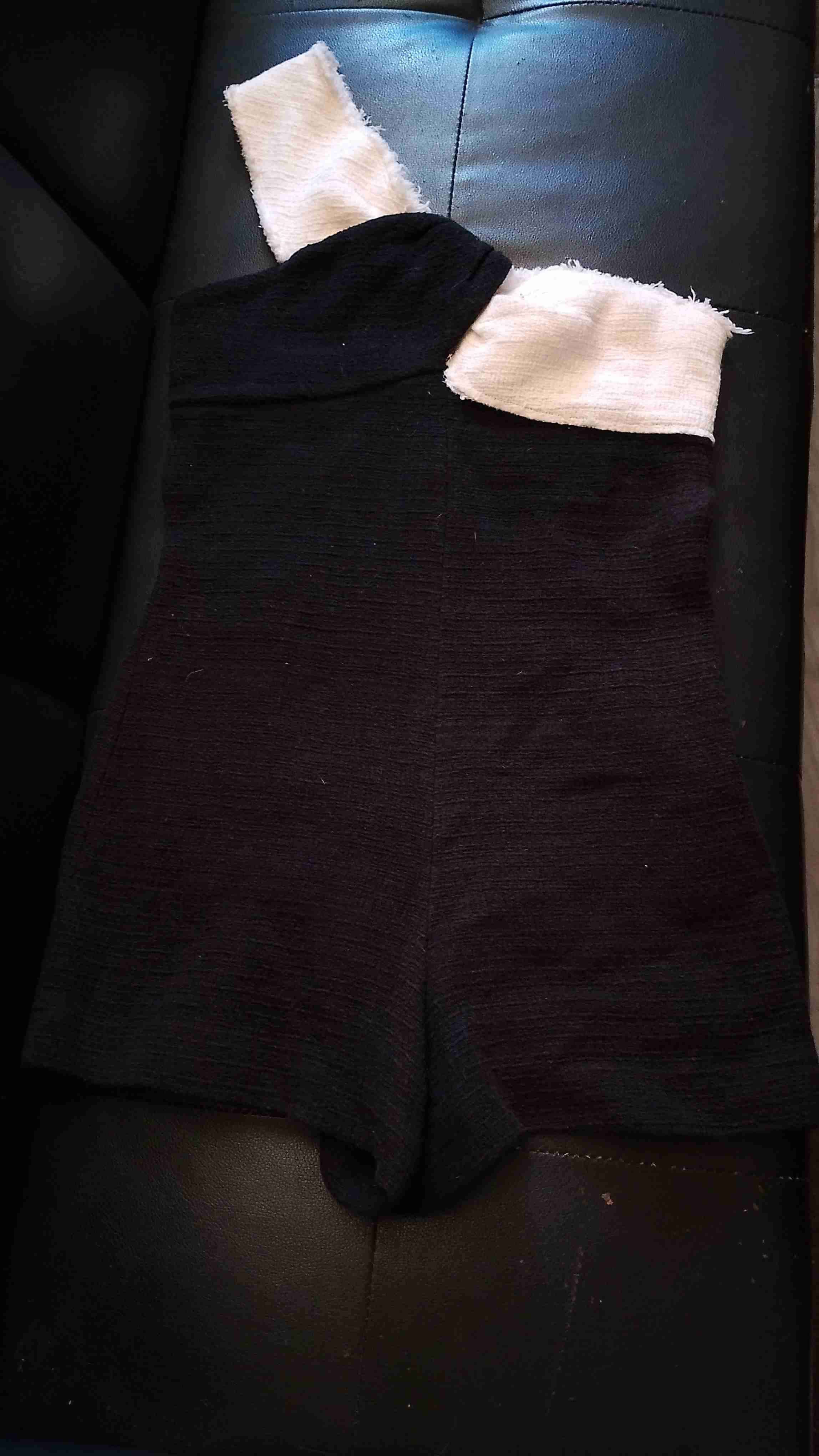 Vestido blanco con encaje y enterito marca zara - miniatura 3