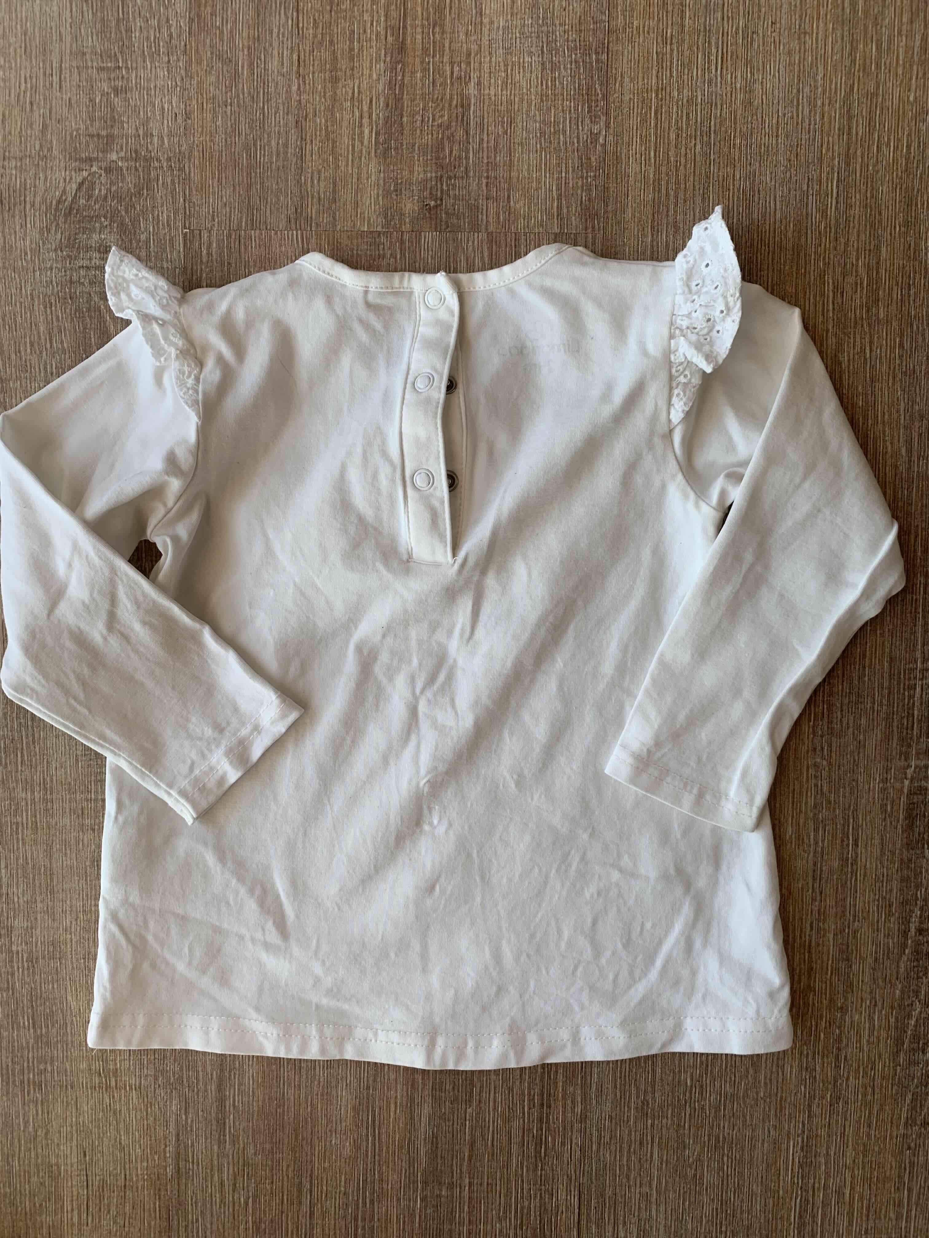 Polera infantil blanca con bordado. Limonada - miniatura 2