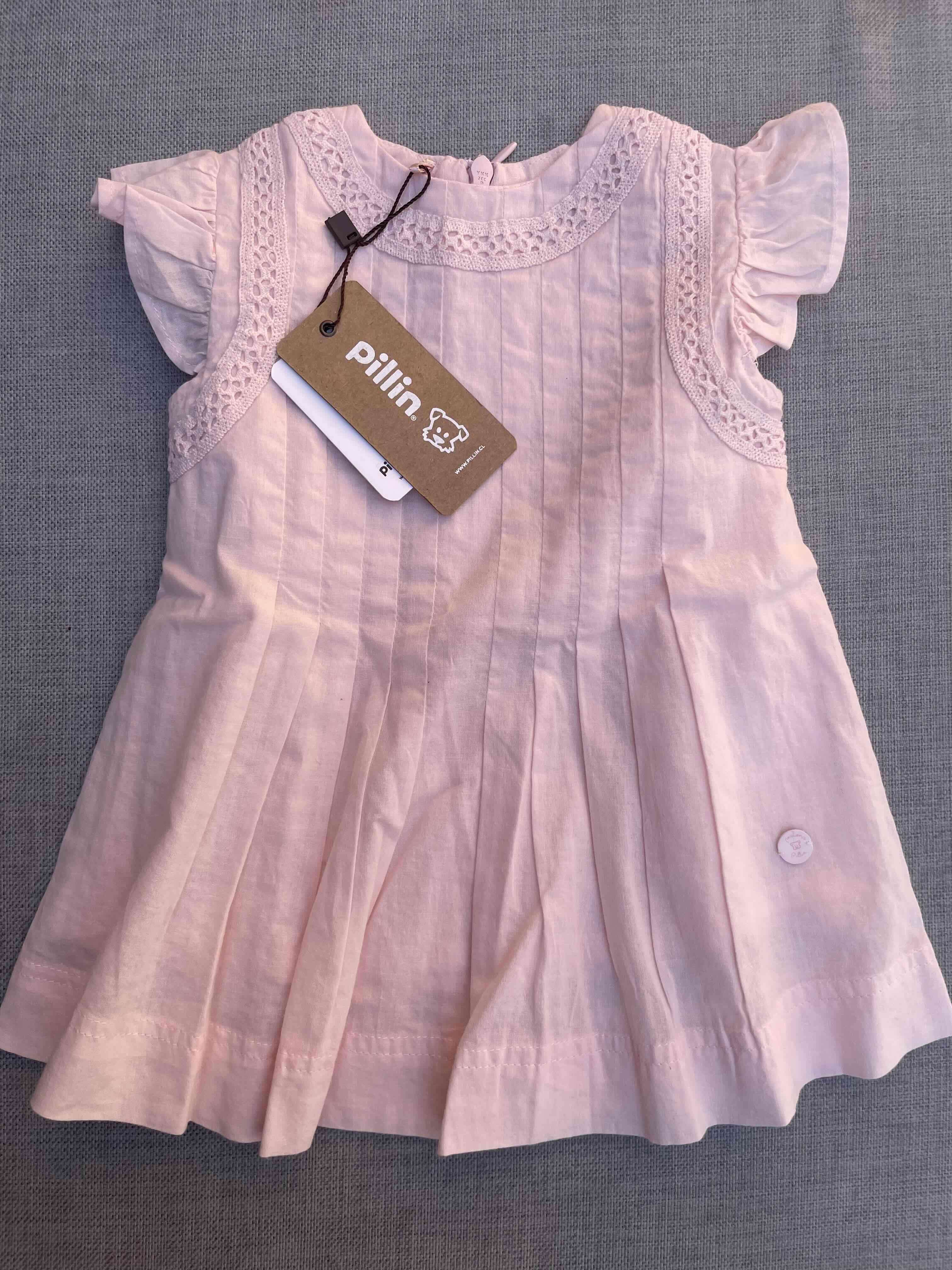 Conjunto bebé rosado con encaje - miniatura 2