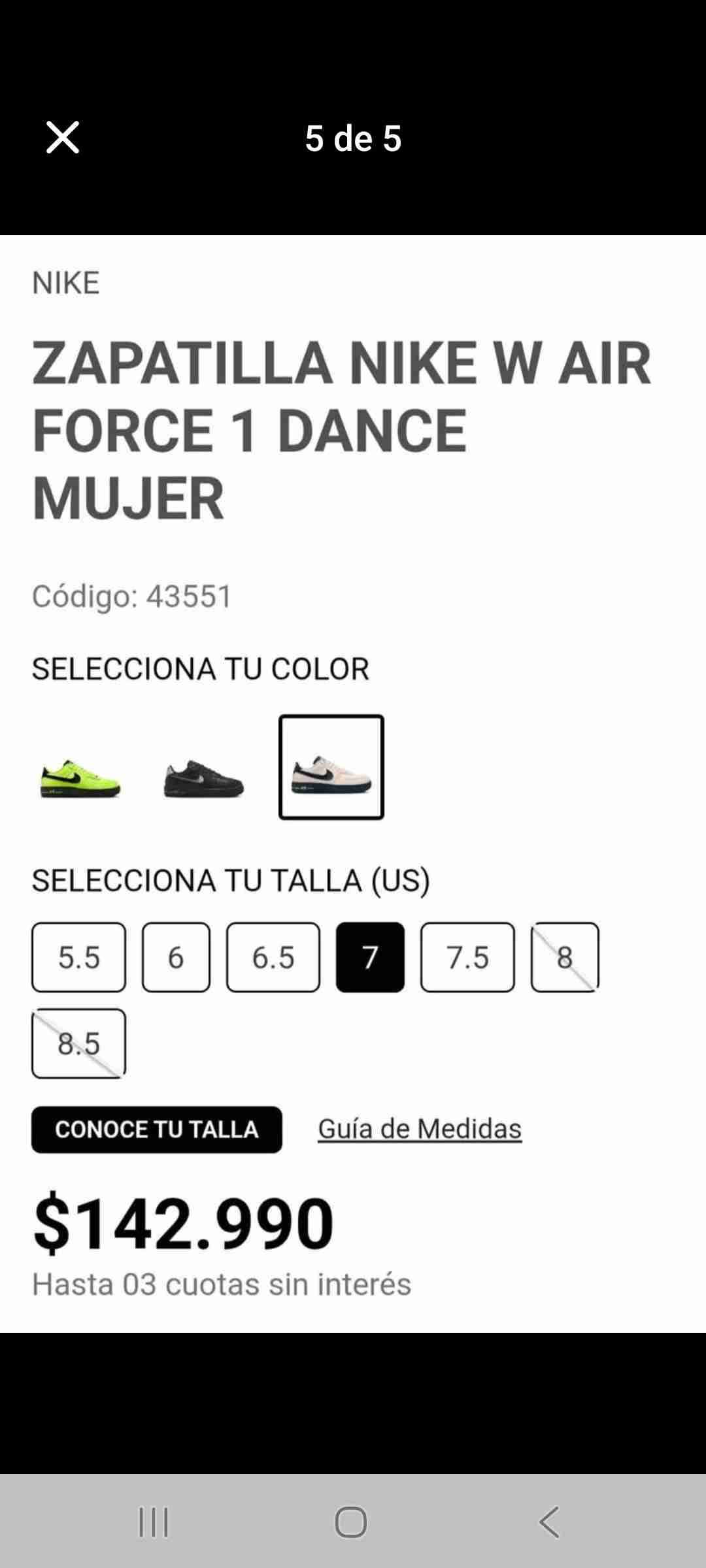 Zapatillas Nike Air Force blancas - miniatura 5