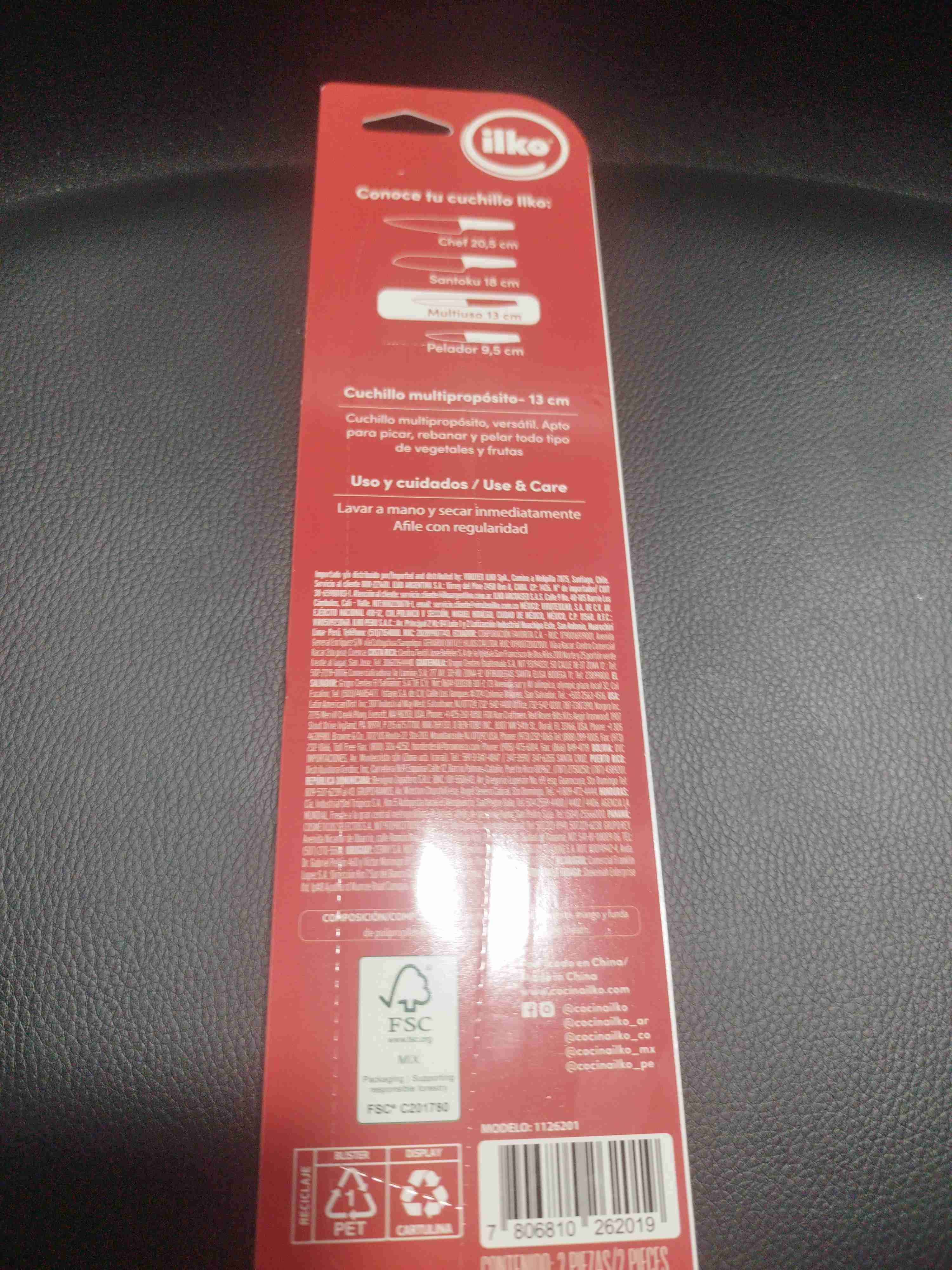 Cuchillo multiuso Ilko rojo - miniatura 2