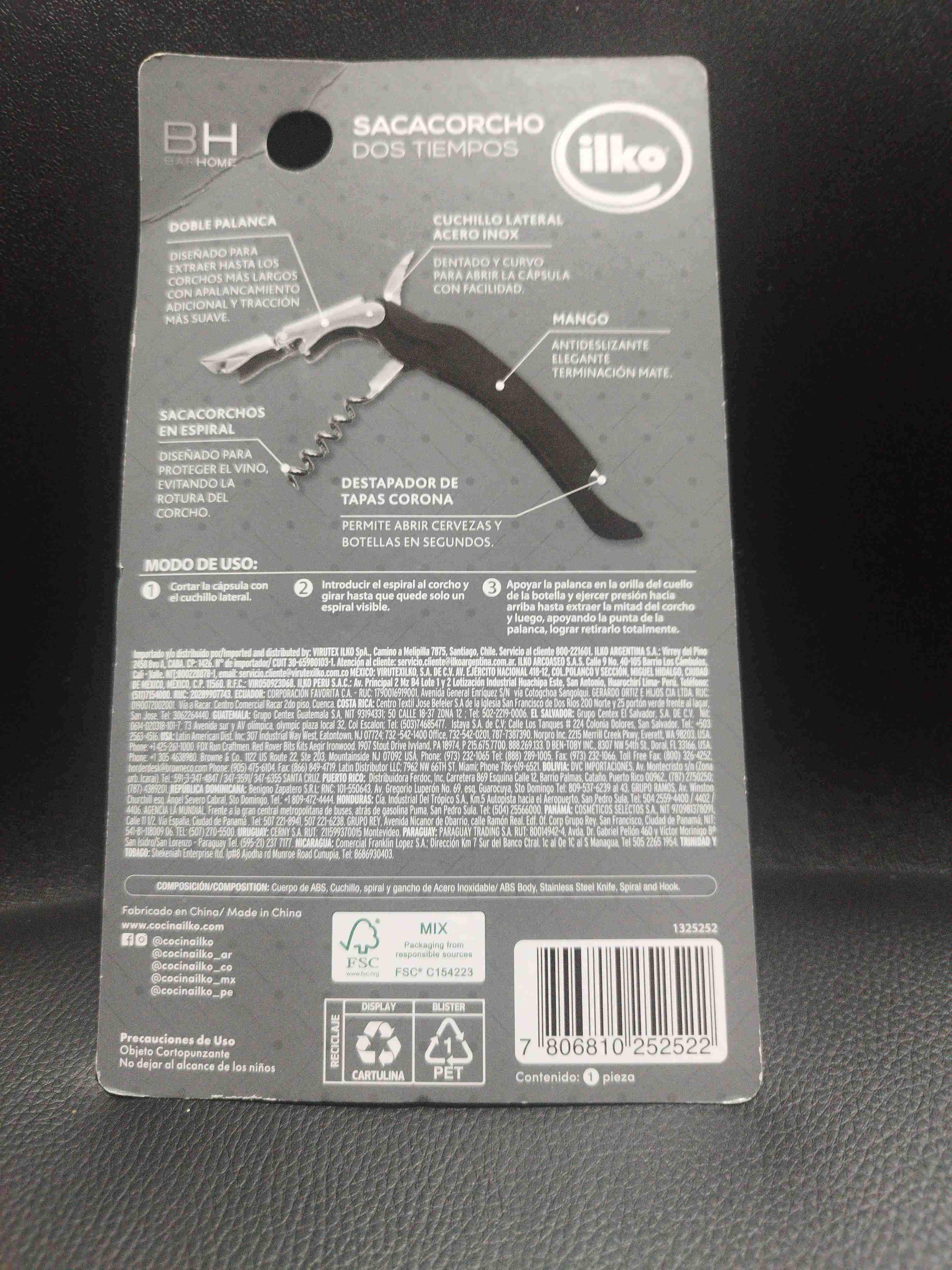 Sacacorcho dos tiempos Ilko nuevo - miniatura 2