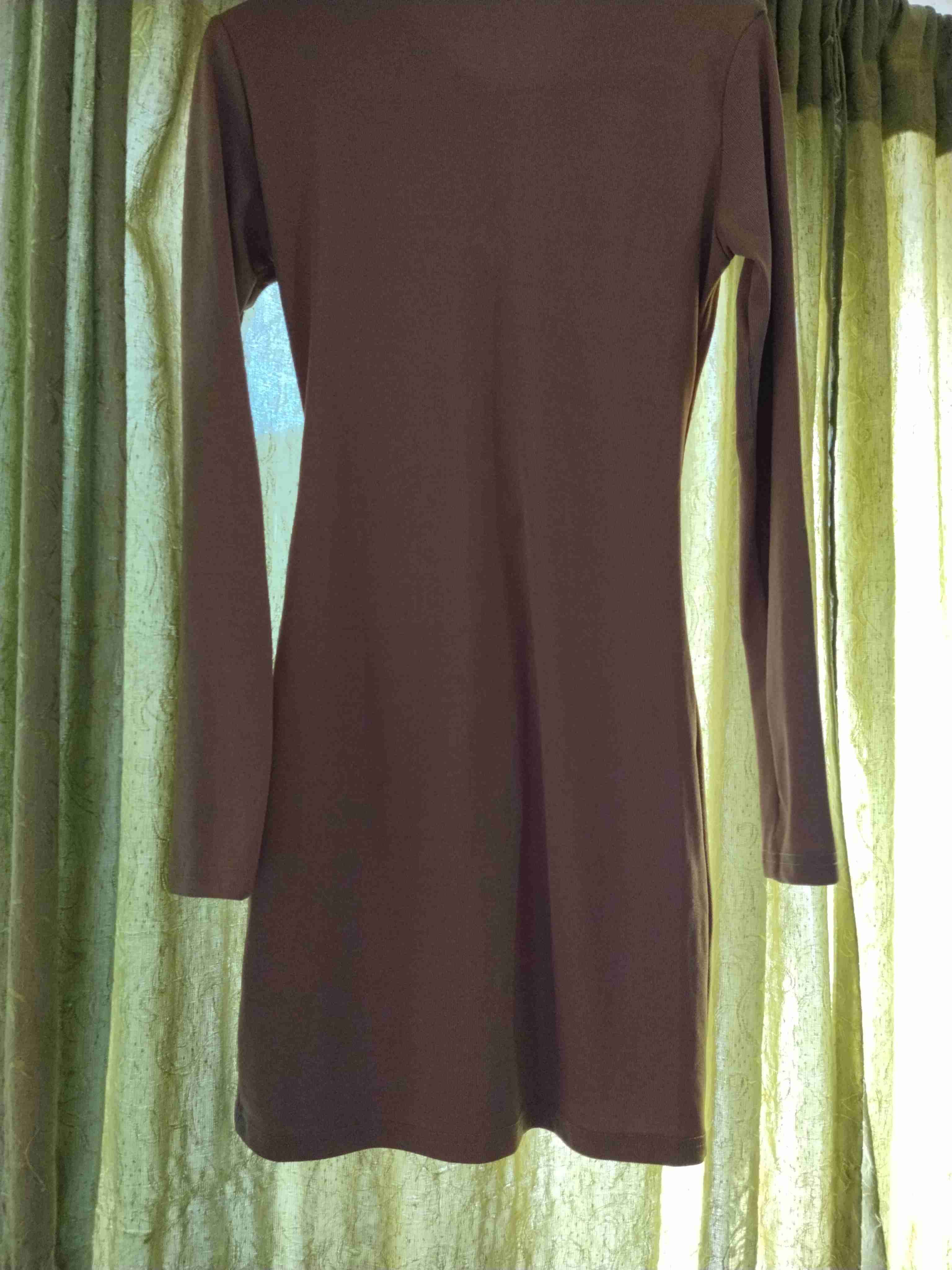 Vestido camisero marrón - miniatura 2