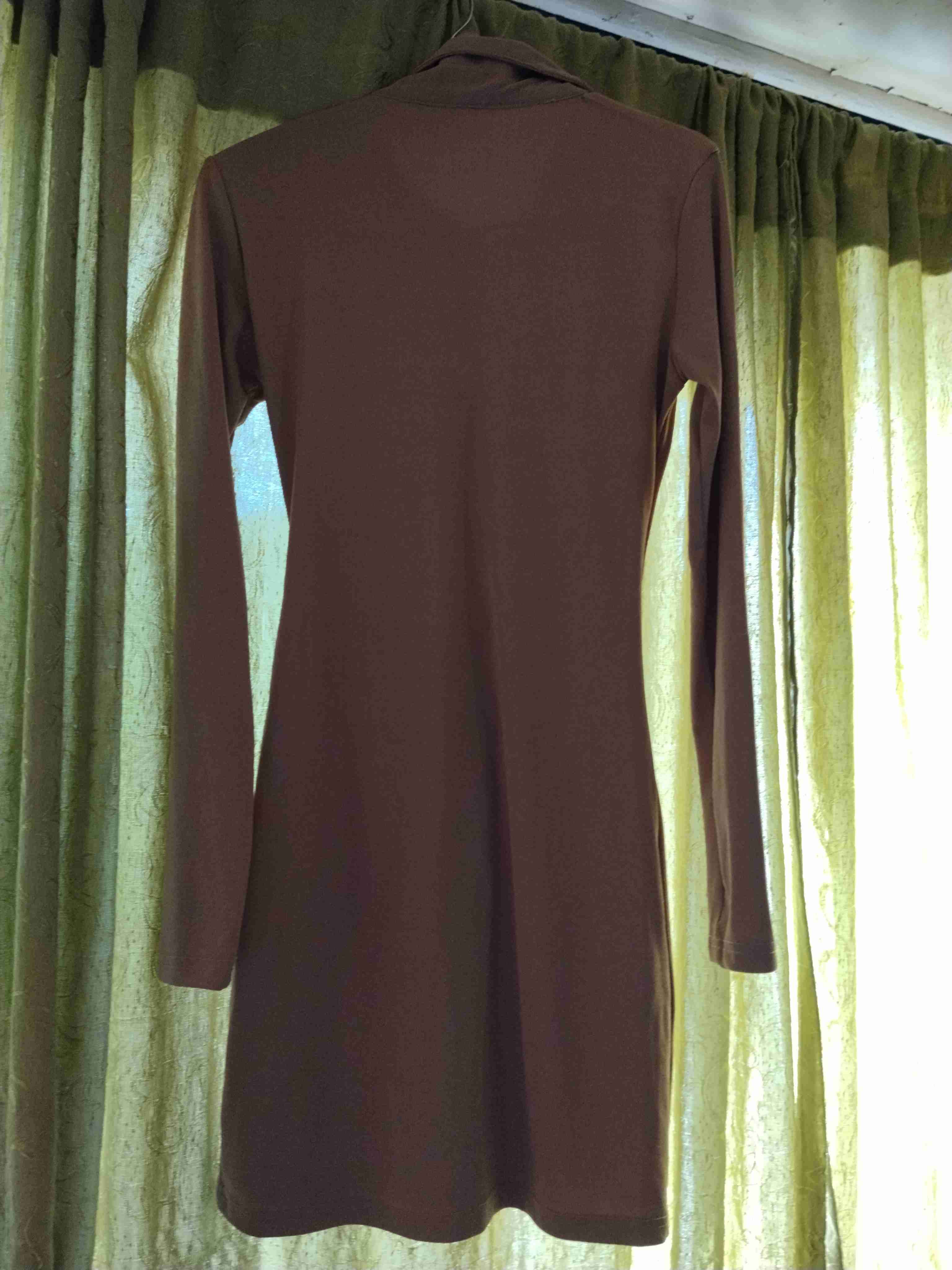 Vestido camisero marrón - miniatura 3