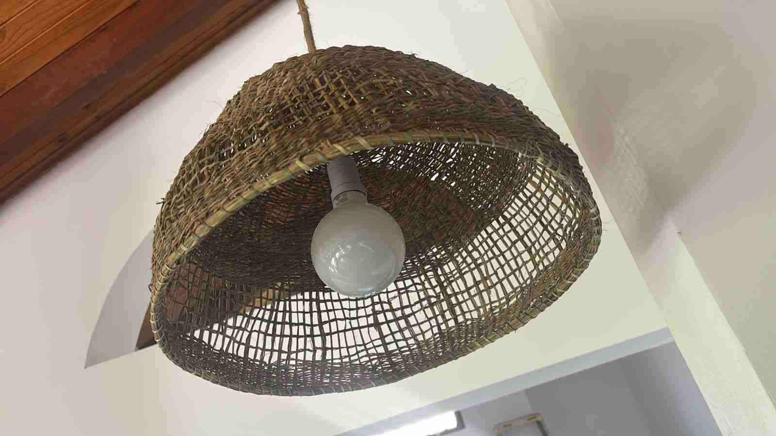 Lámpara colgante de mimbre - miniatura 3