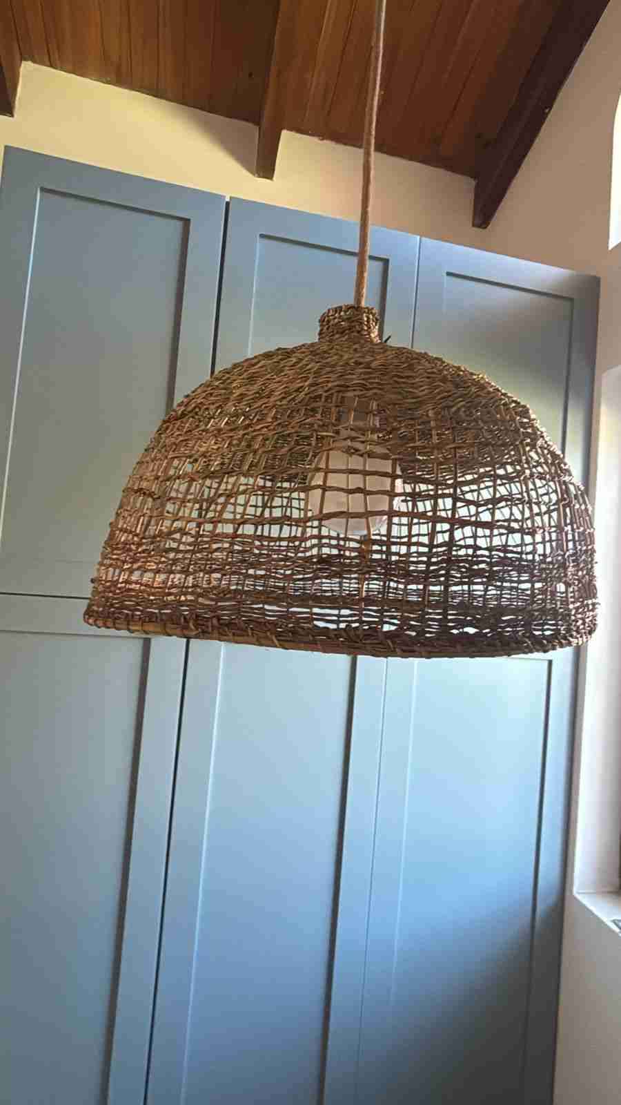 Lámpara colgante de mimbre - miniatura 4